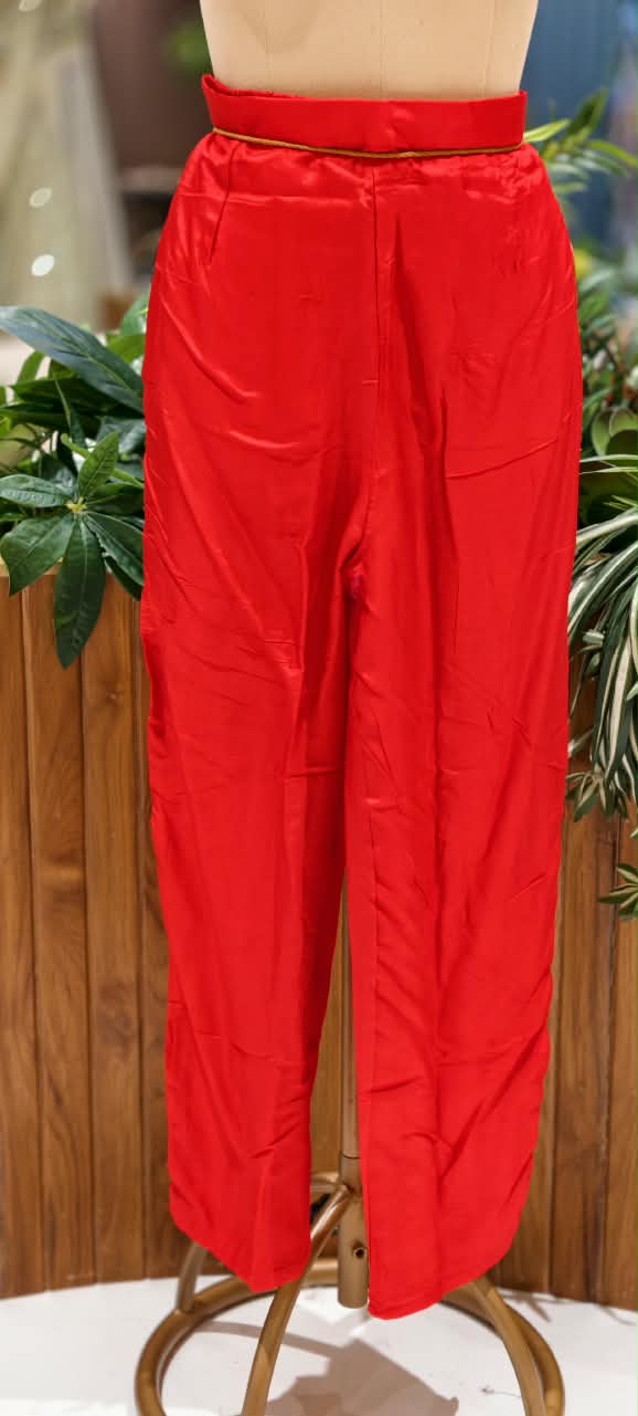 Russian Silk Brocade Panel Aline Elegant Full Suit Set- 16776