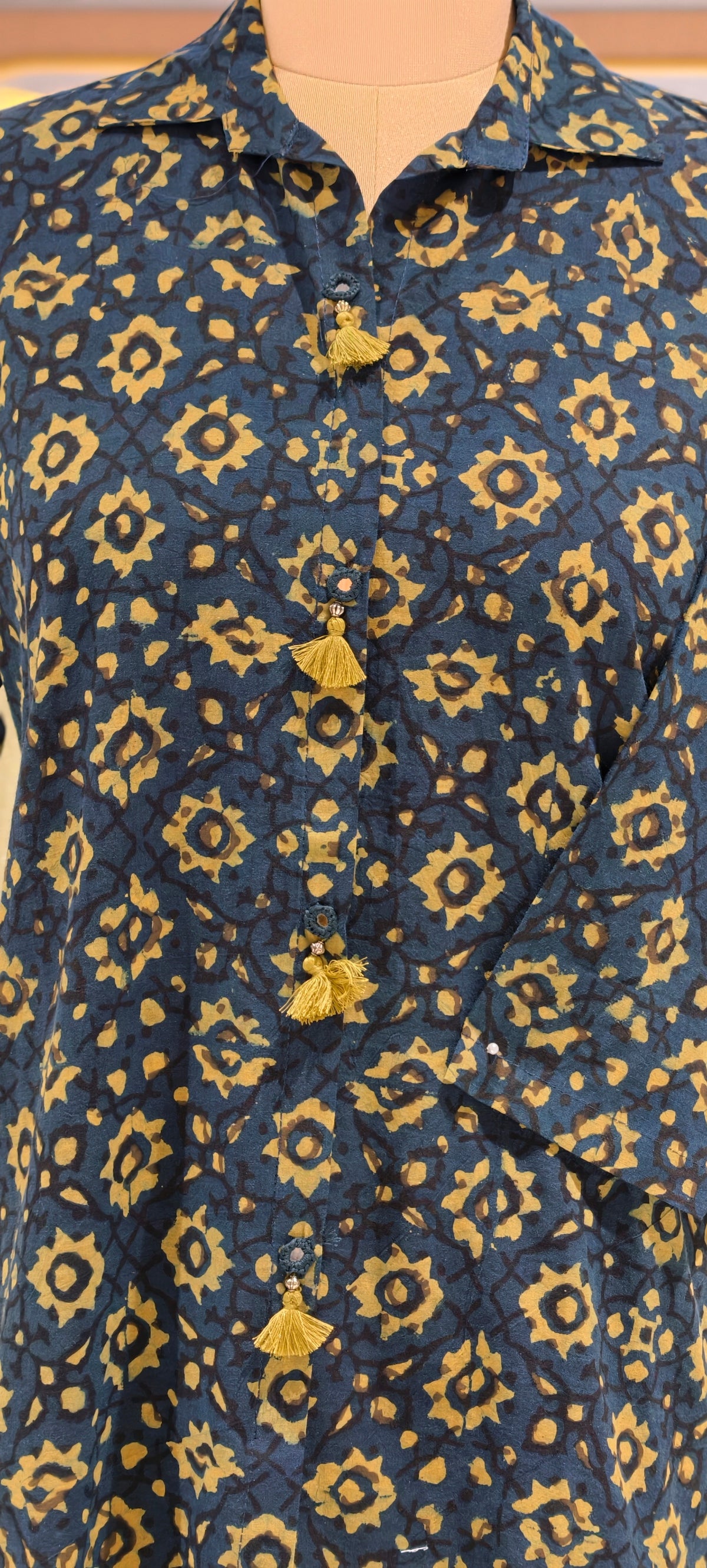Pure Cotton Diffrent Prints Light-Weight Collared Shirts- 16604