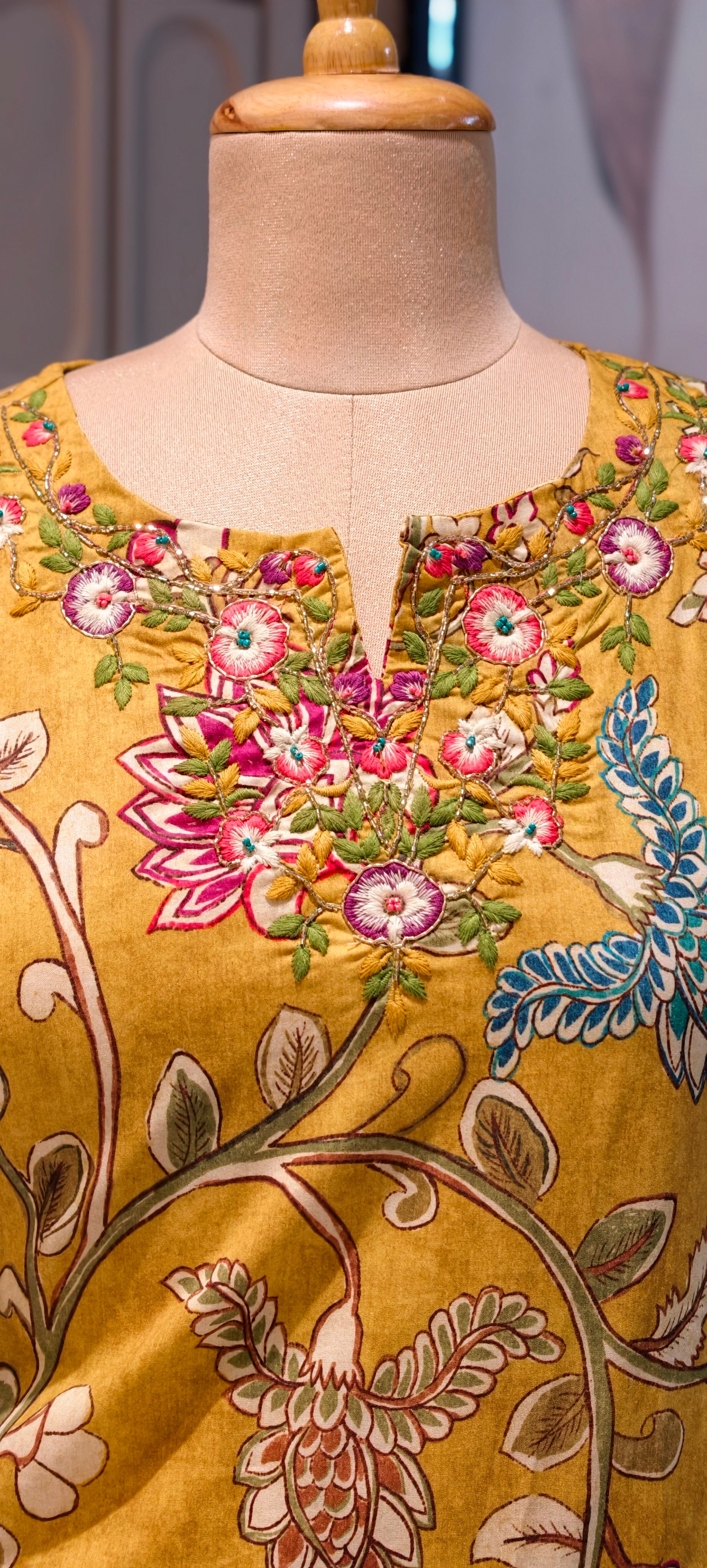 Elegant Floral Printed Butter Soft Cotton Kurta Set with Straight Pants & Printed Dupatta-13879,78