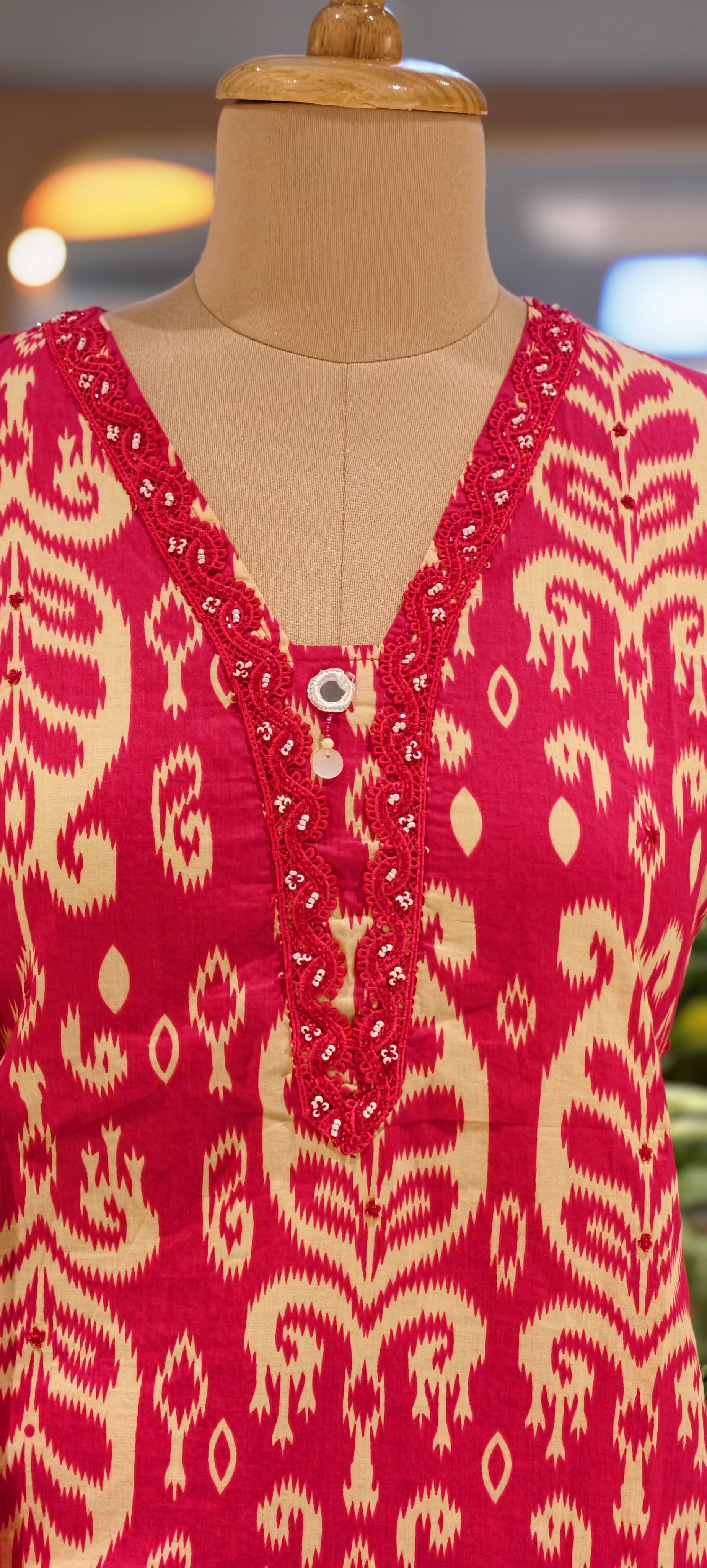 Soft Breathable Elegant Cotton Printed Kurta Pant Set with Dupatta-13845