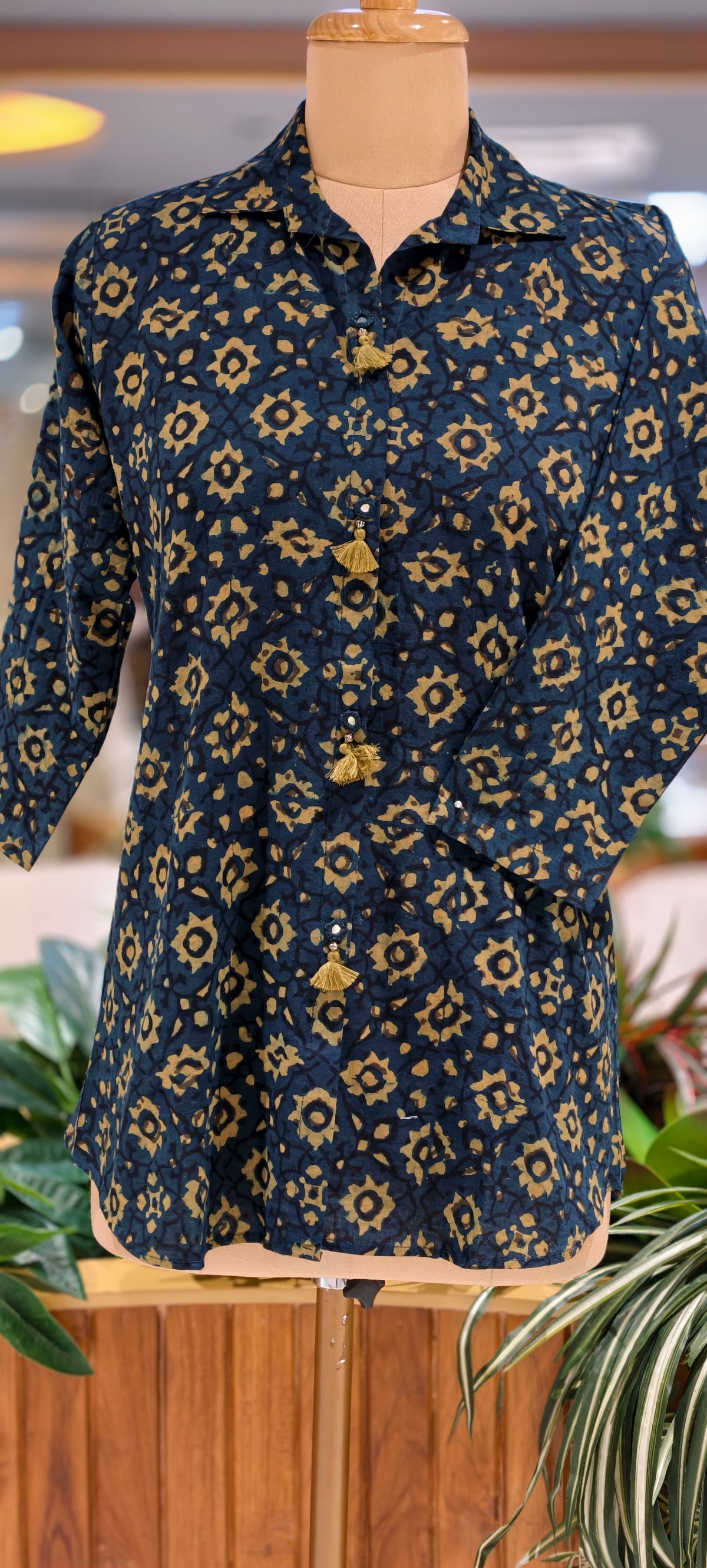 Pure Cotton Diffrent Prints Light-Weight Collared Shirts- 16604