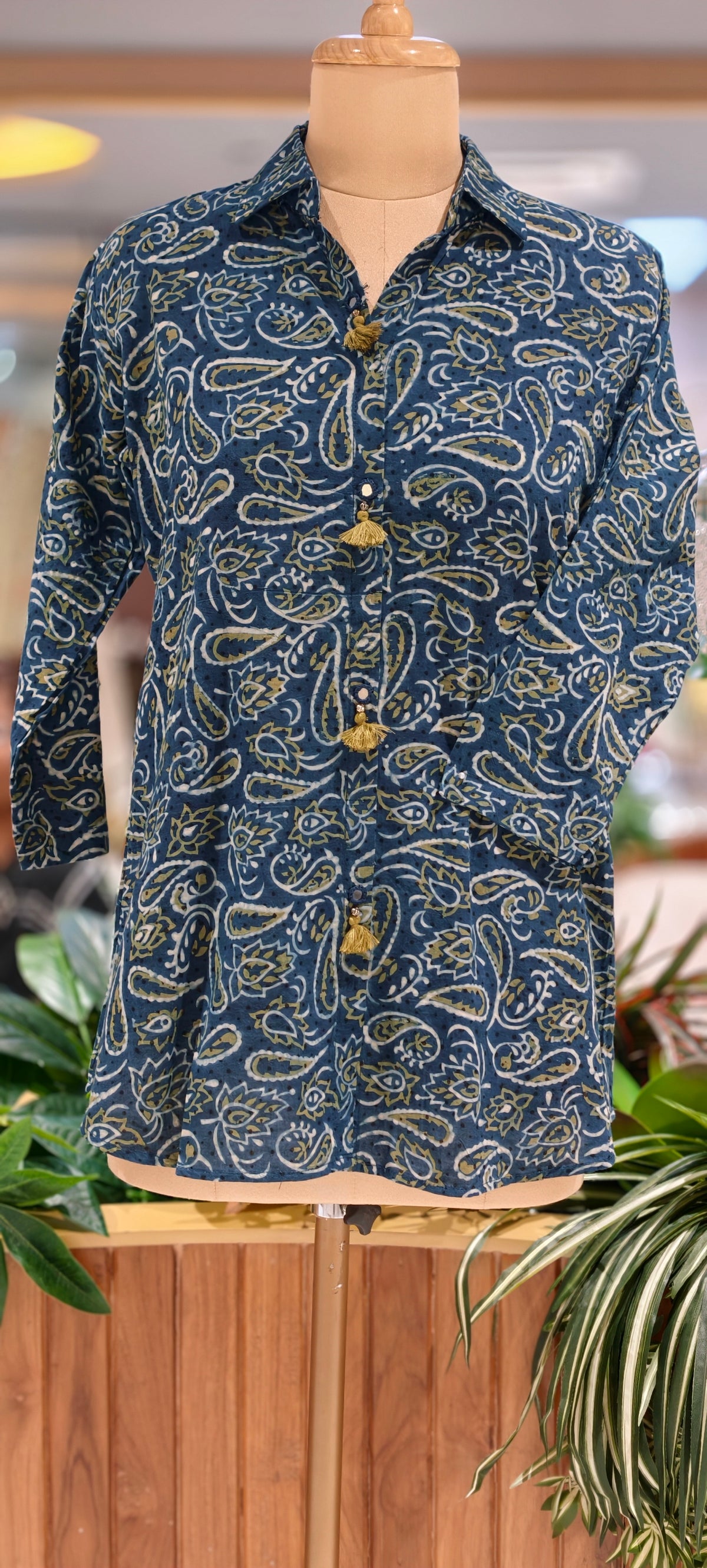 Pure Cotton Diffrent Prints Light-Weight Collared Shirts- 16604