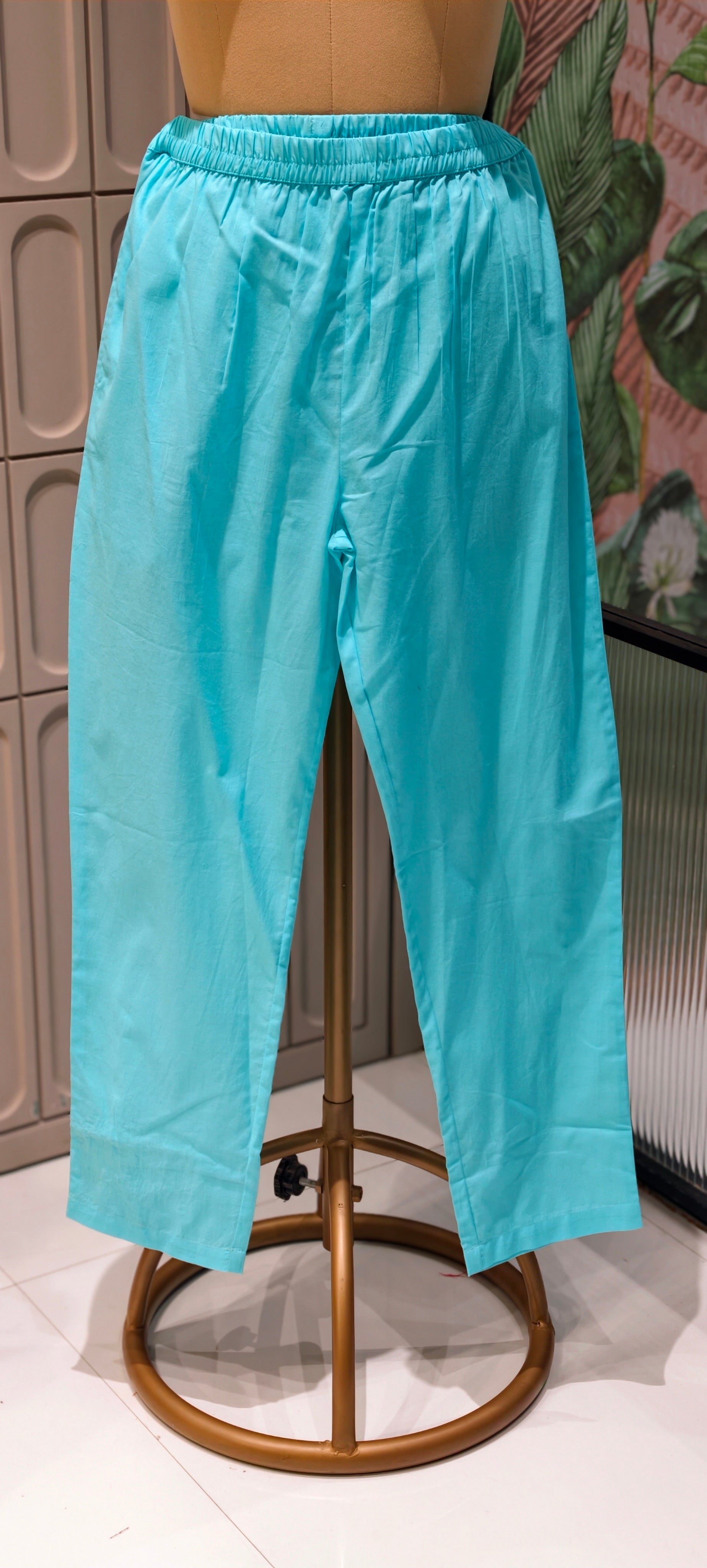 Mul Cotton A-Line Kurta Sets with Embroidered Yoke, Straight Pants and Dupatta-13881