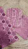 Summer cotton crosia lace neck Beautiful full set with cotton dupatta DRY WASH-04145