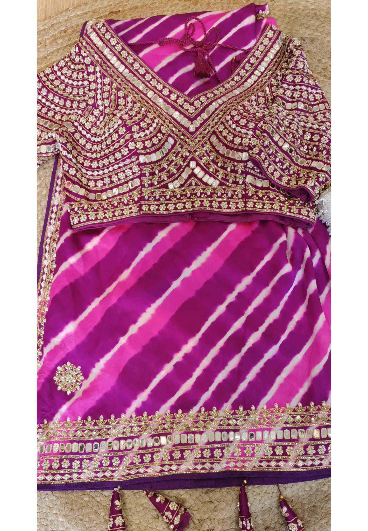 Pure Satin Gajji Silk Saree With Unstitched Blouse DRYWASH-