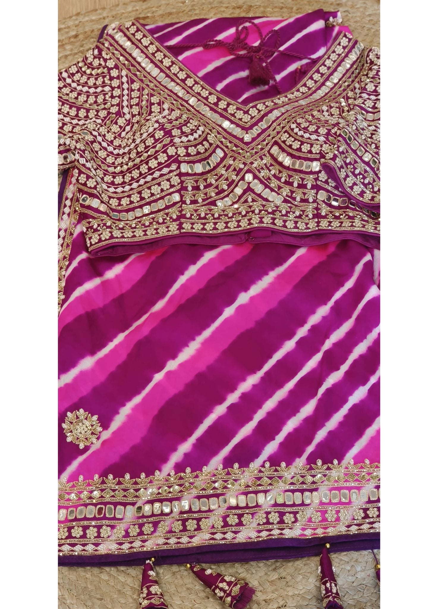 Pure Satin Gajji Silk Saree With Unstitched Blouse DRYWASH-