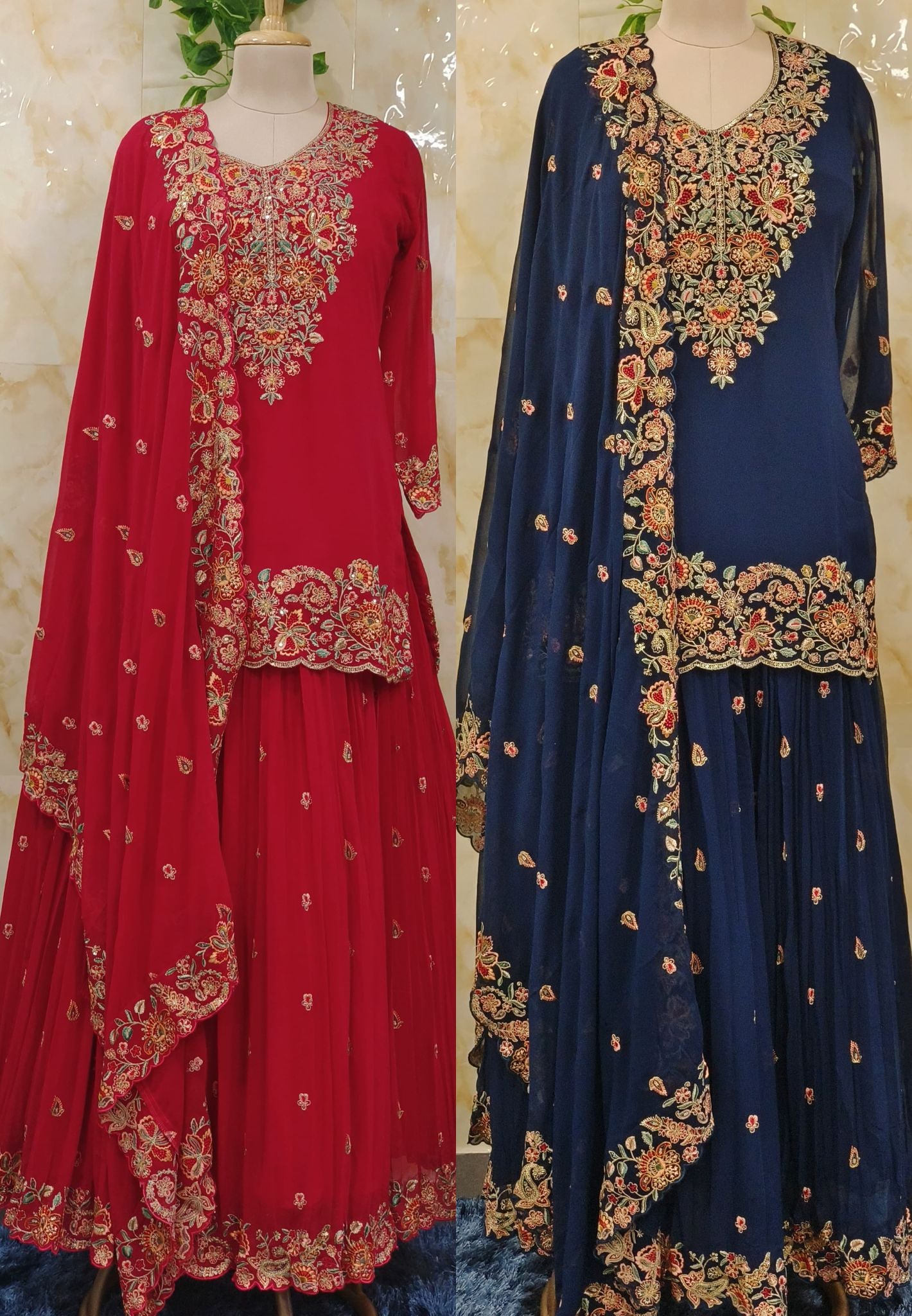 Beautiful Party Wear Dress With Crush cancan Skirt With Dupatta DRYWASH-07345