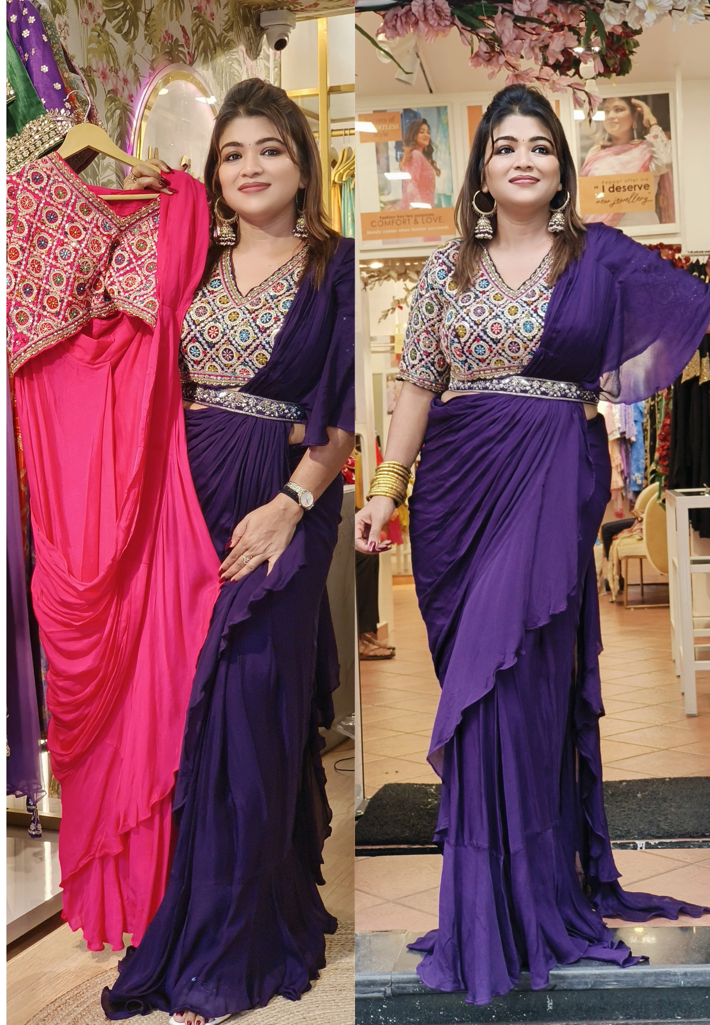 Heavy Designer wear Drape Saree
