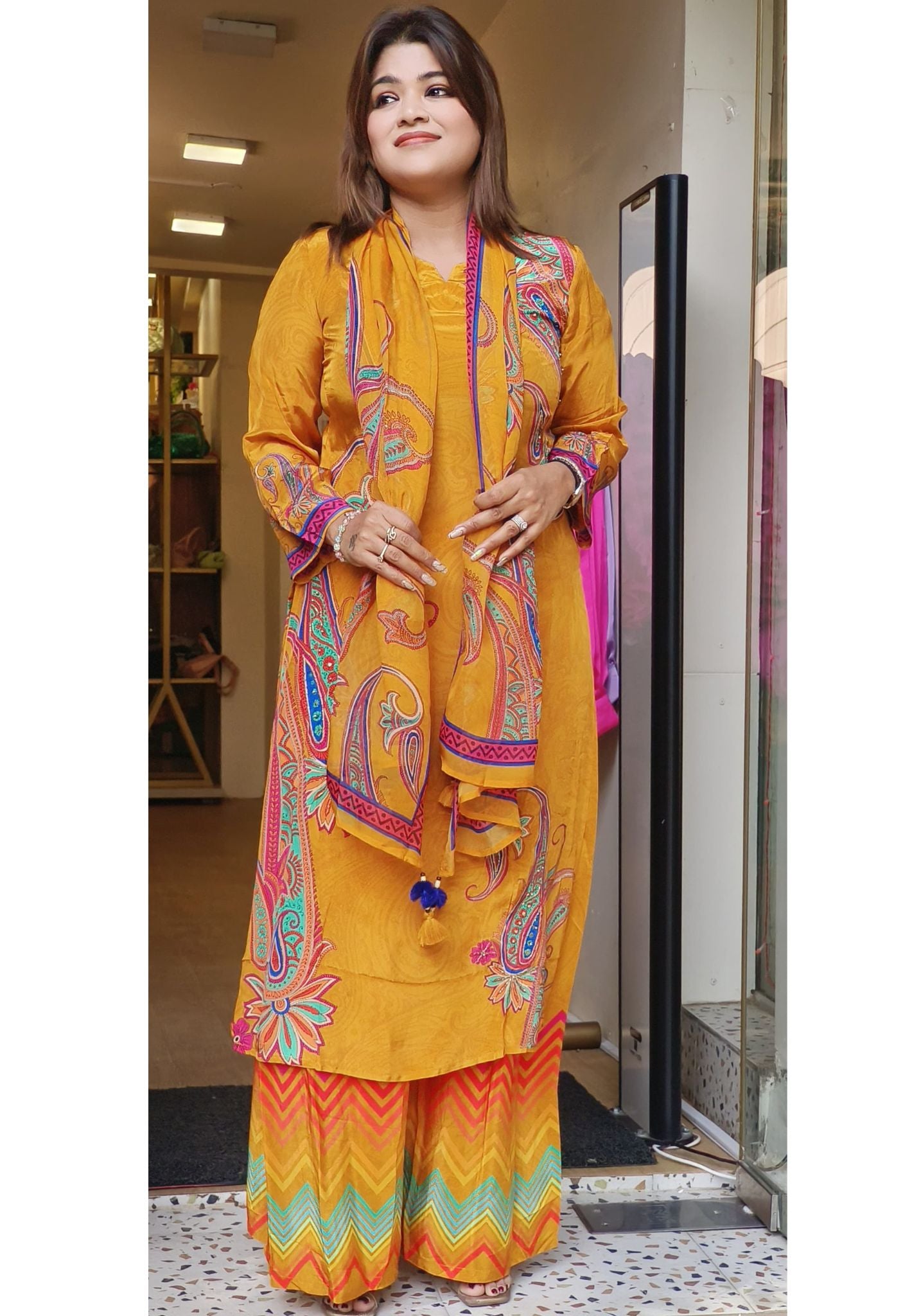 Beautiful Floral Primt Full Set-07354