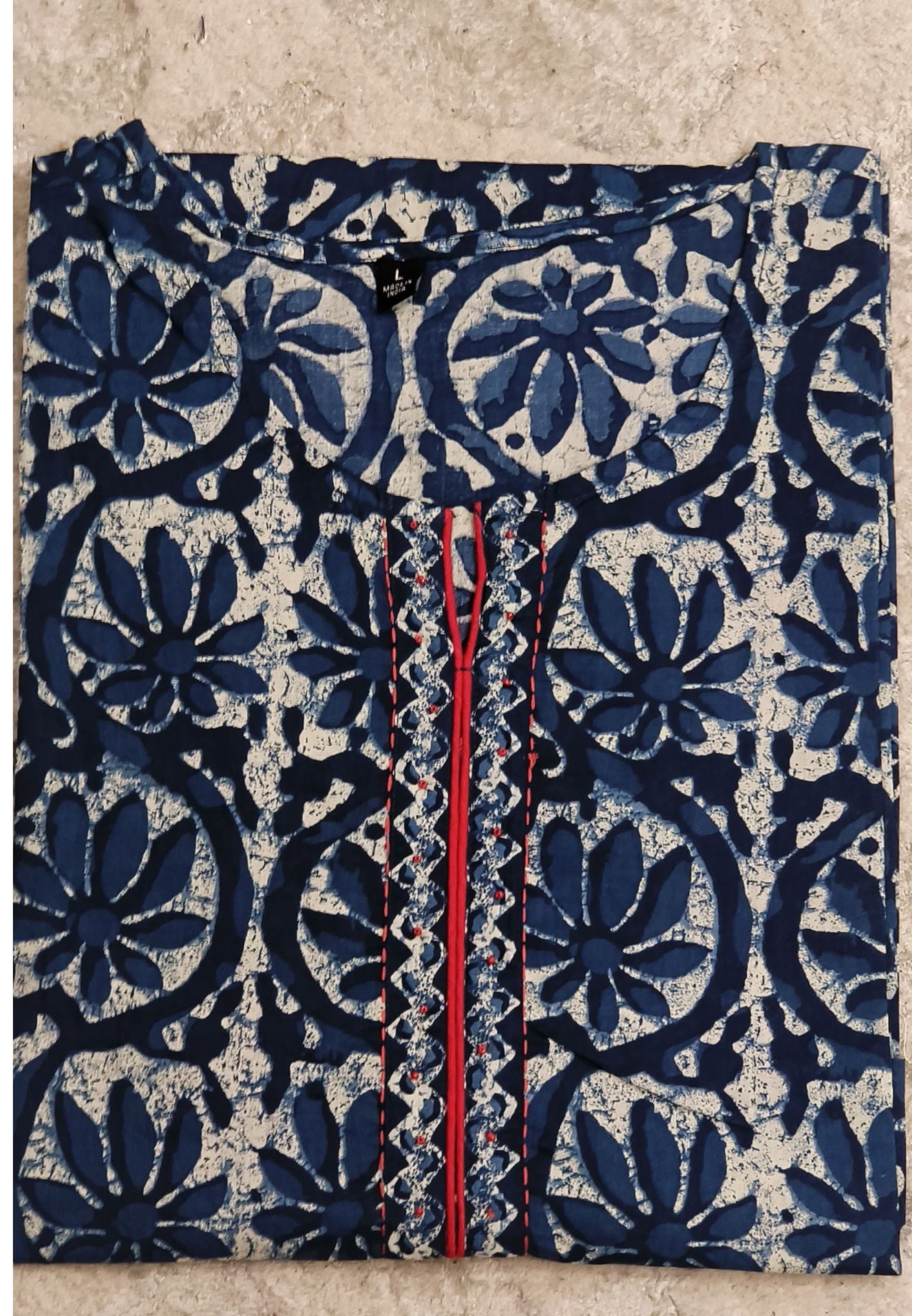 Pure Printed Cotton Only Kurti-07706