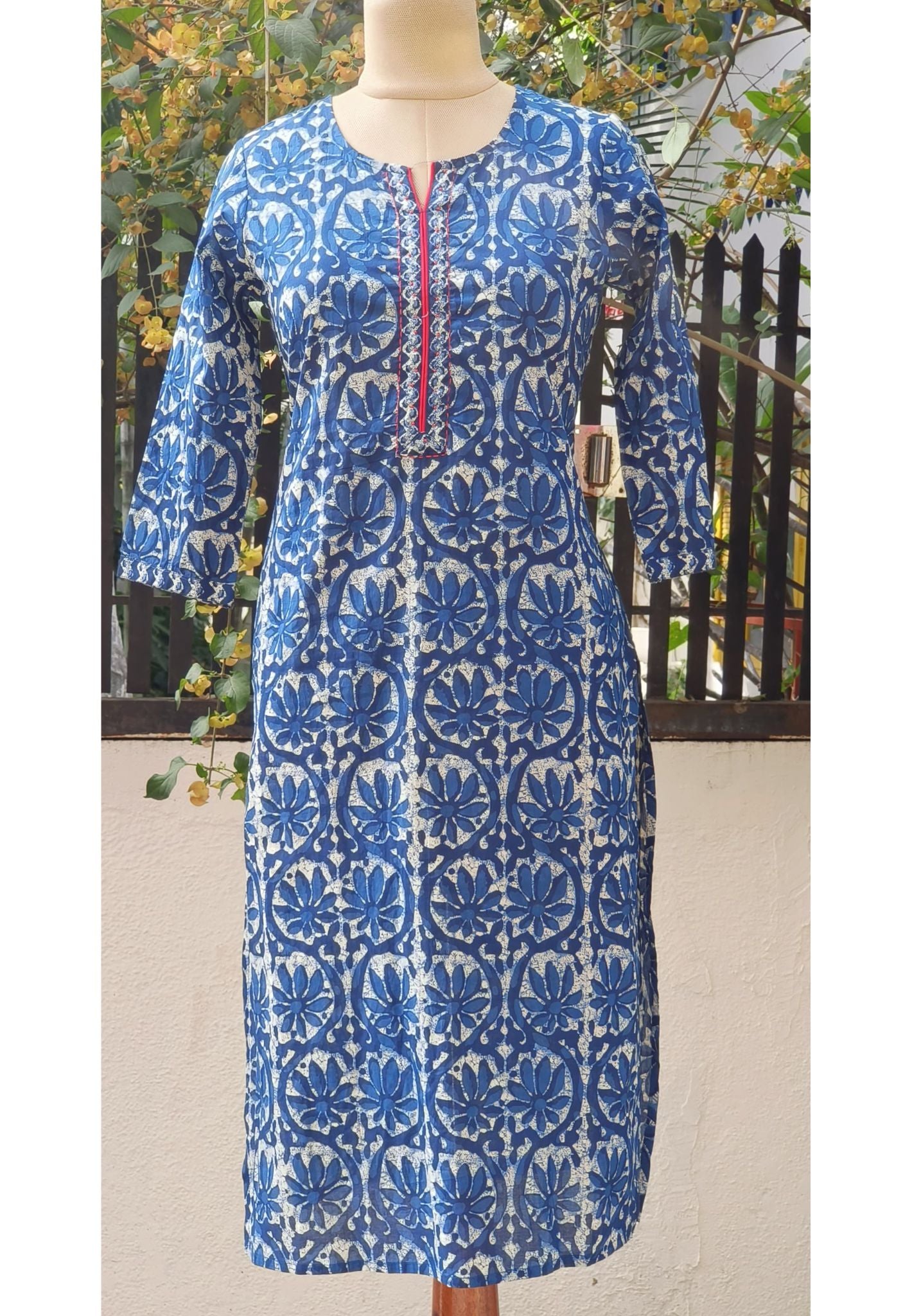 Pure Printed Cotton Only Kurti-07706