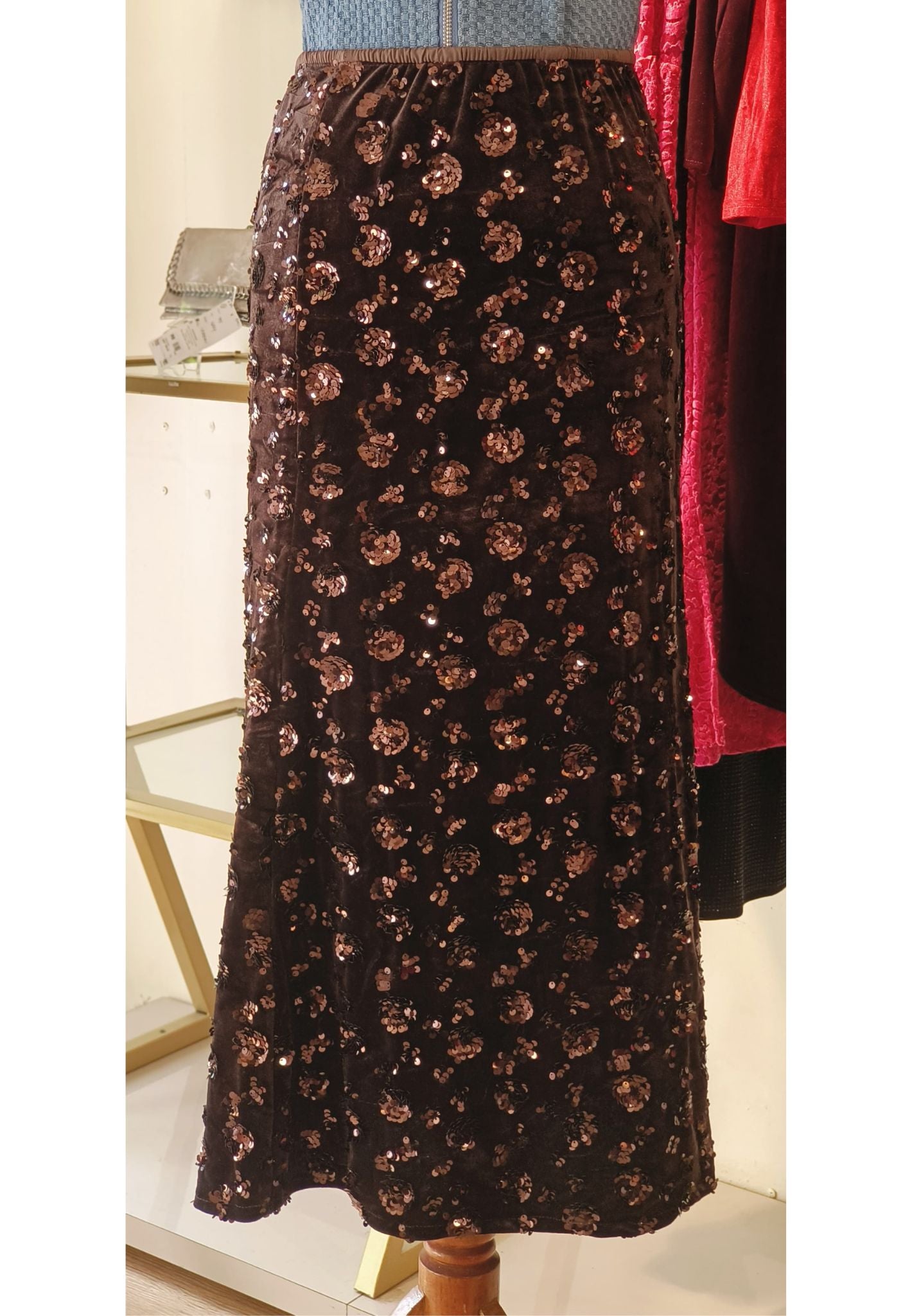 Beautiful Party wear Velvet Skirt with Glitters