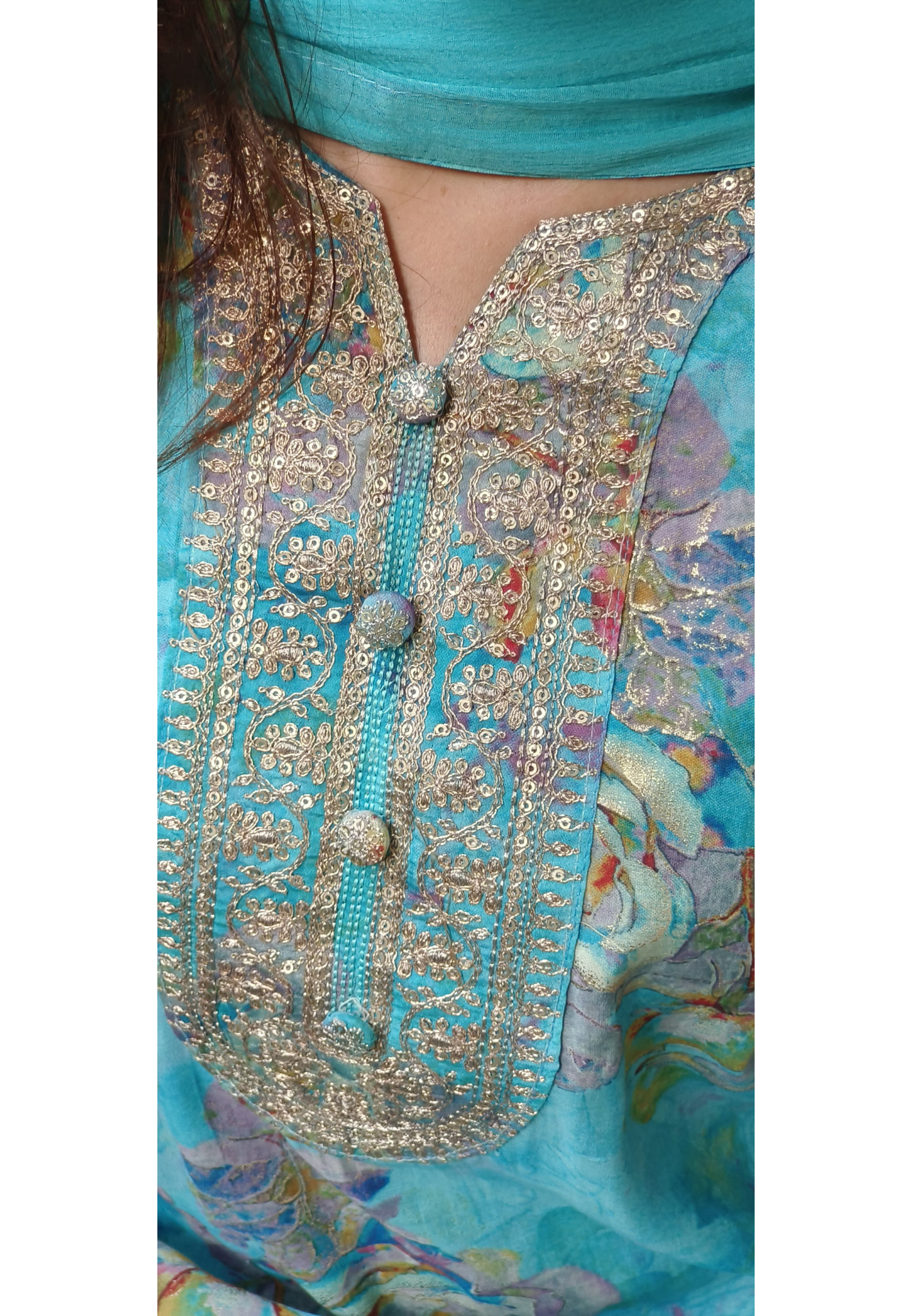 Ready To Wear Floral Printed Full Suit Set In Modal Muslin Fabric- 10147, 10148 & 10149