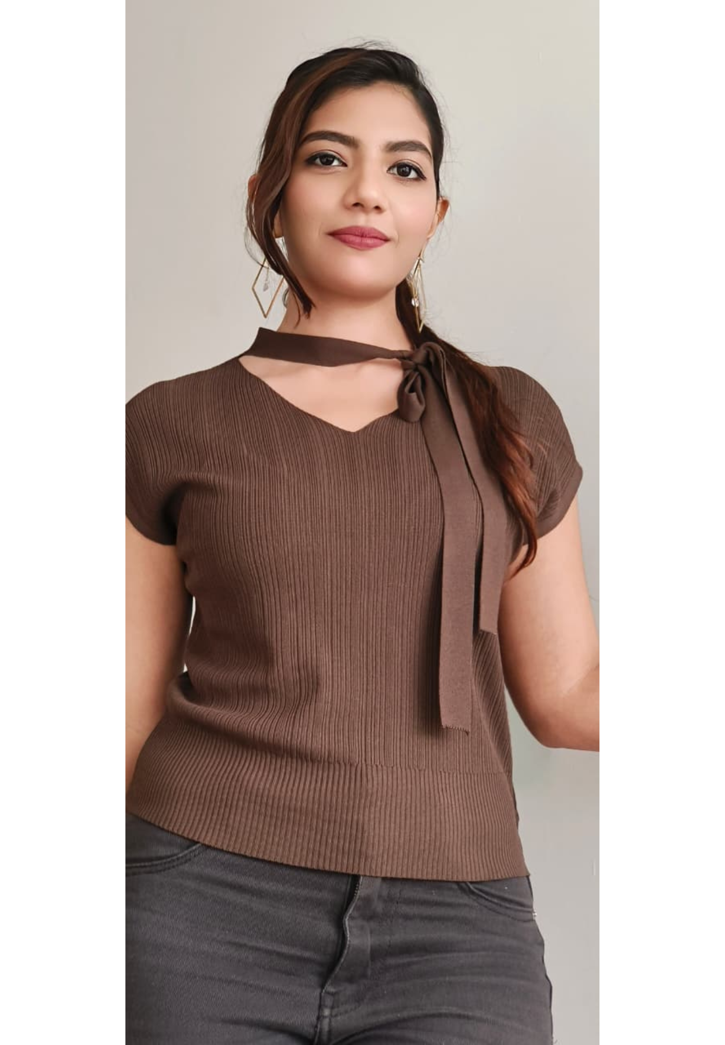Solid Color Charm Top
