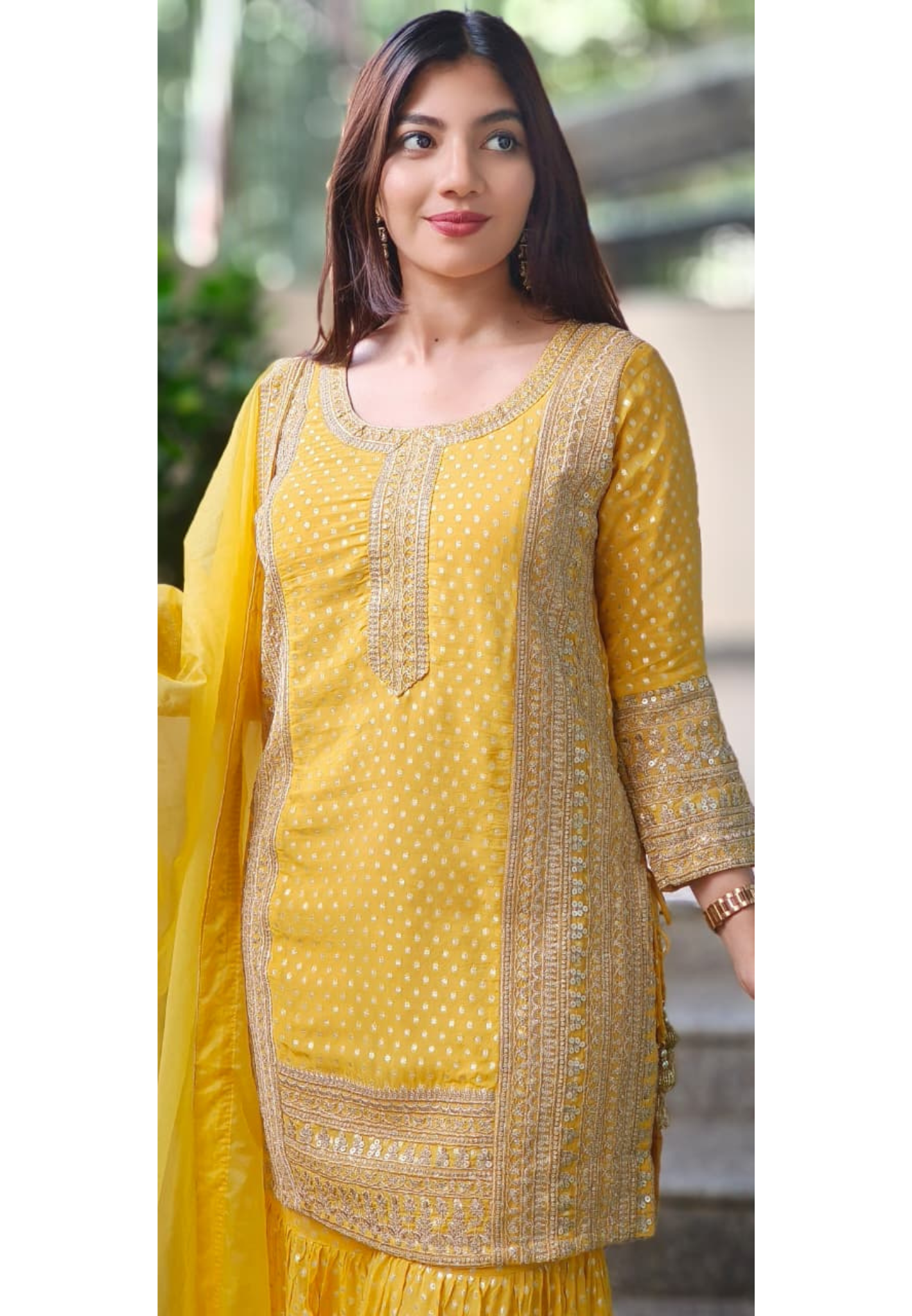Zardosi Work With Slight Banarasi Look Sharara Full Suit Set With Dupatta- 10637