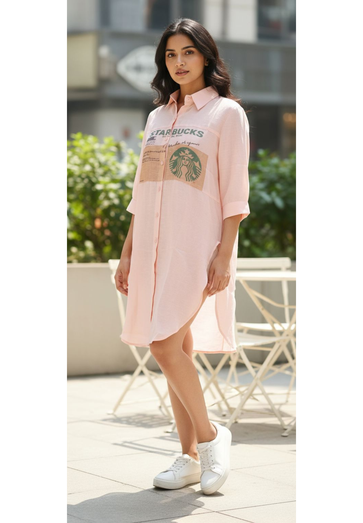 Starbucks Graceful Casual Long Shirt