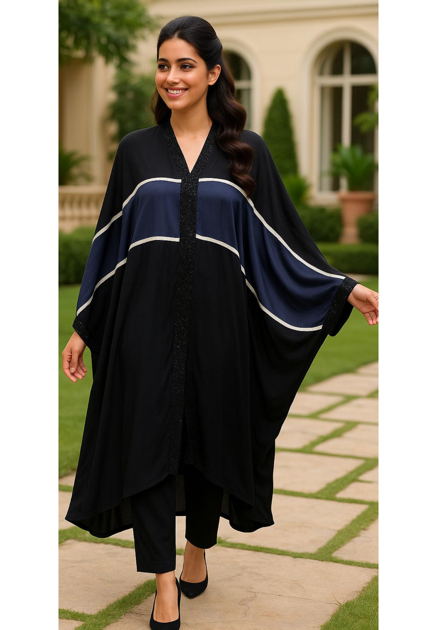 Oversize Midnight Glam Designer Indo-Western Kaftan Only- 11287, 11288