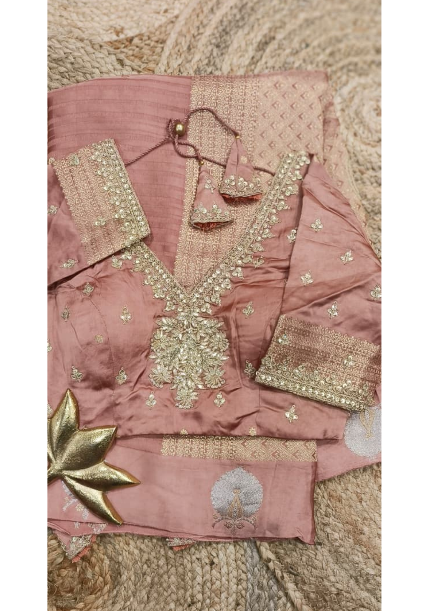 English Tone Brocade Pallu Ready To Wear Designer Saree