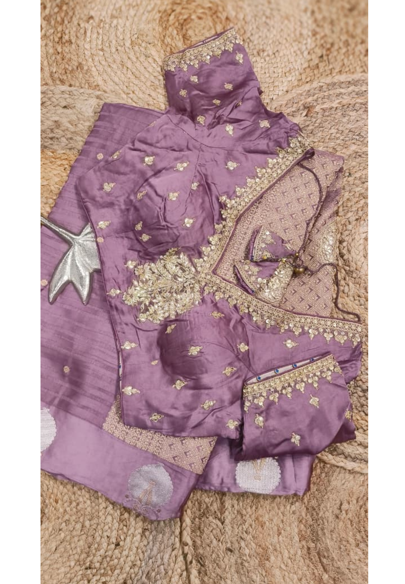 English Tone Brocade Pallu Ready To Wear Designer Saree
