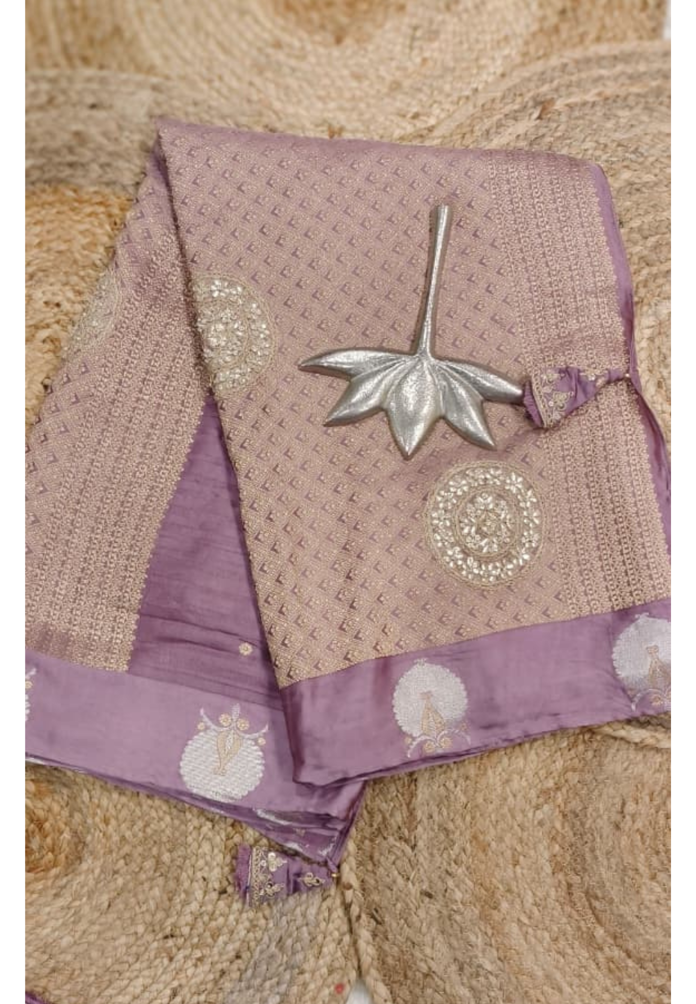 English Tone Brocade Pallu Ready To Wear Designer Saree
