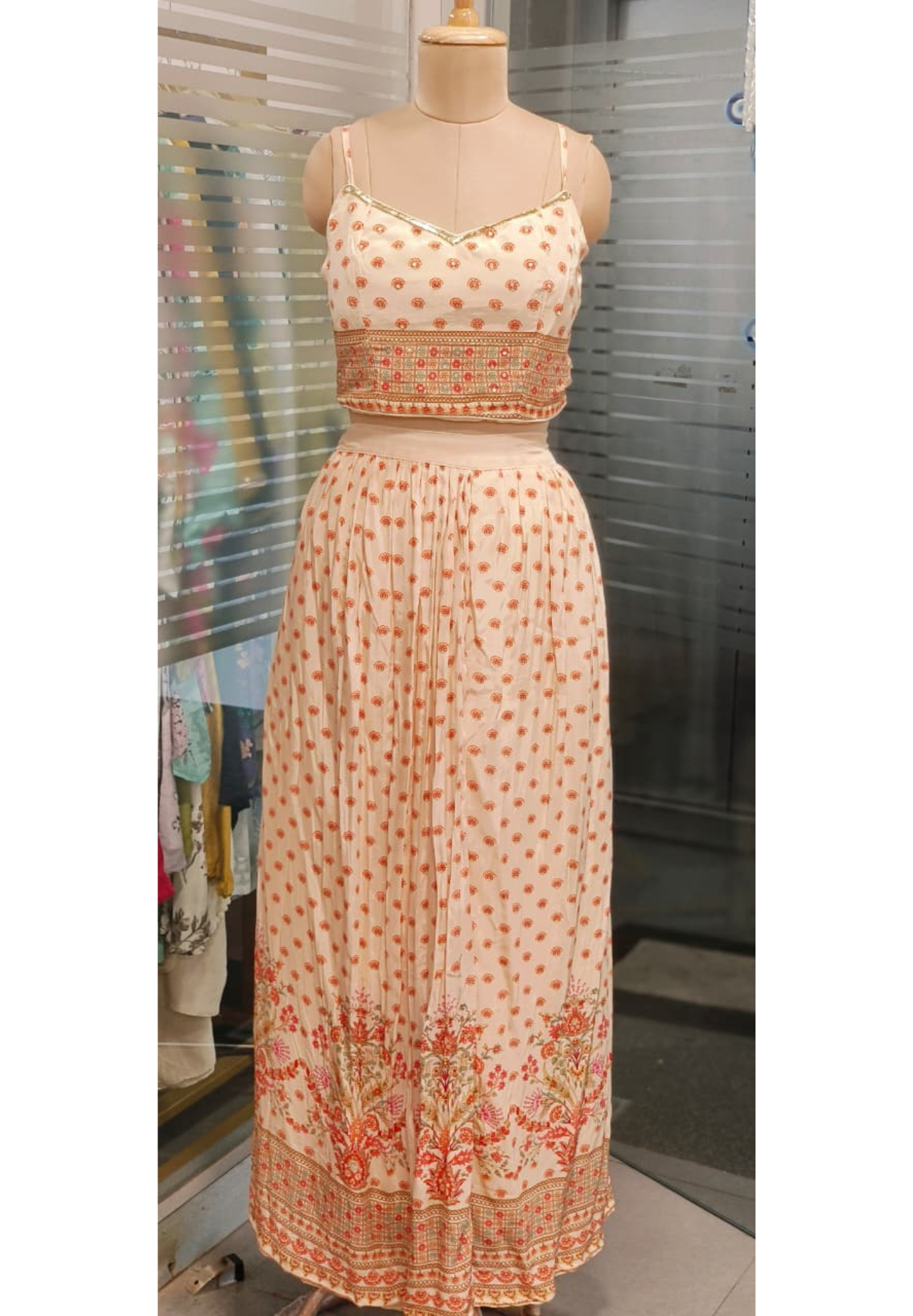 Beautyful Printed Indo Western with Long Srug -