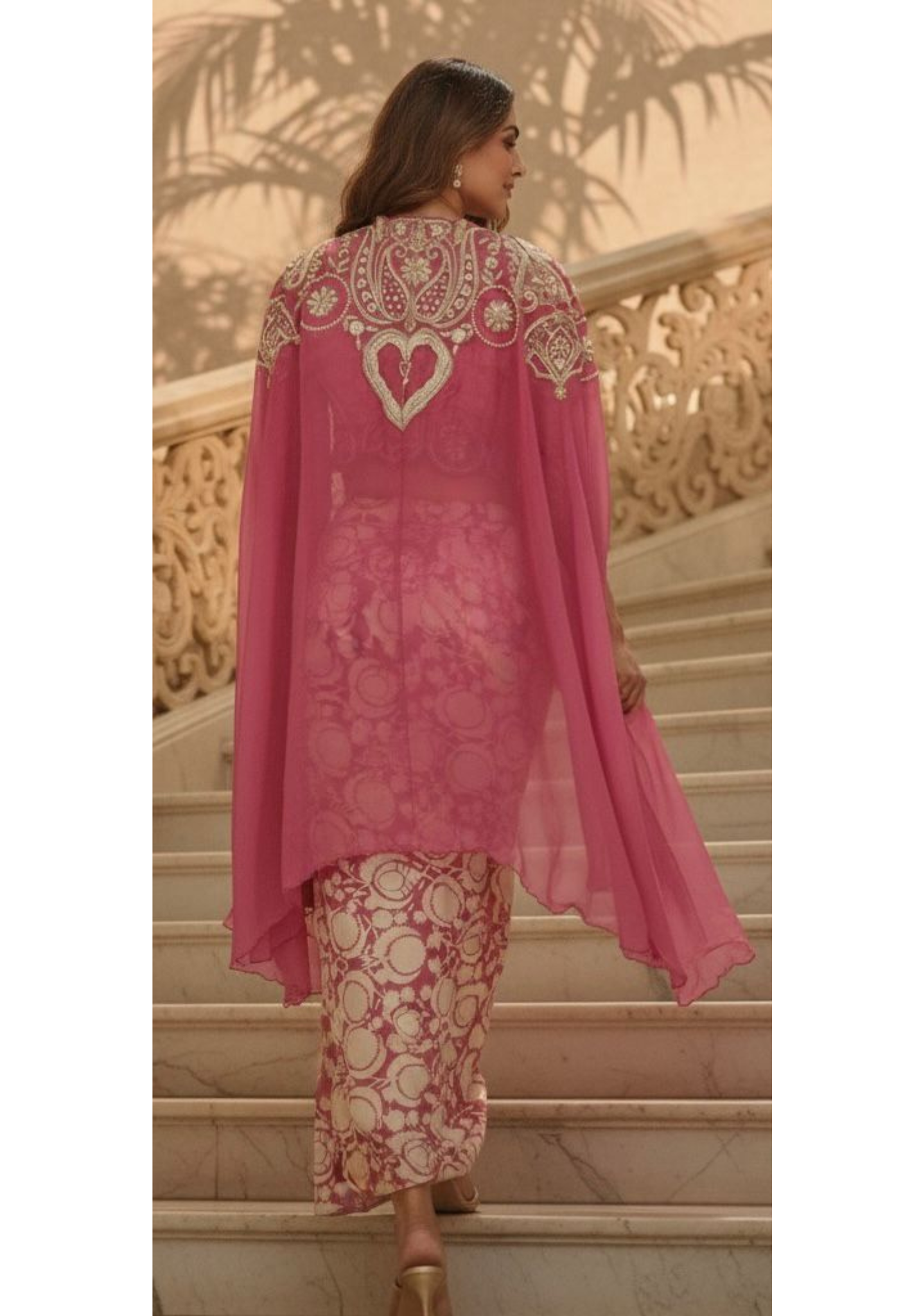 Regal Zari Embroidered Crop Top With Drape Skirt & Cut Work Shrug In Crepe Fabric- 11733, 11734