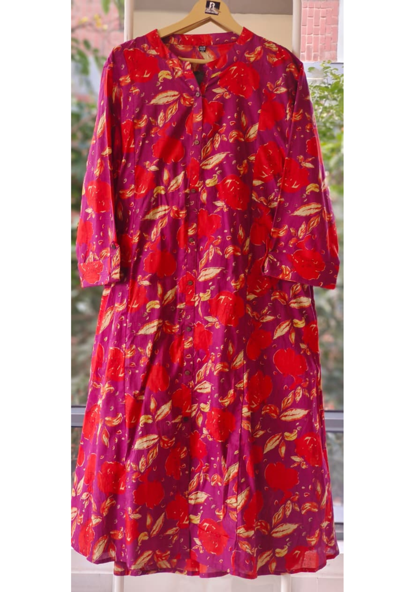 Printed Cotton Floral Print A line Kurta Pant-12183 Dispatching From Monday