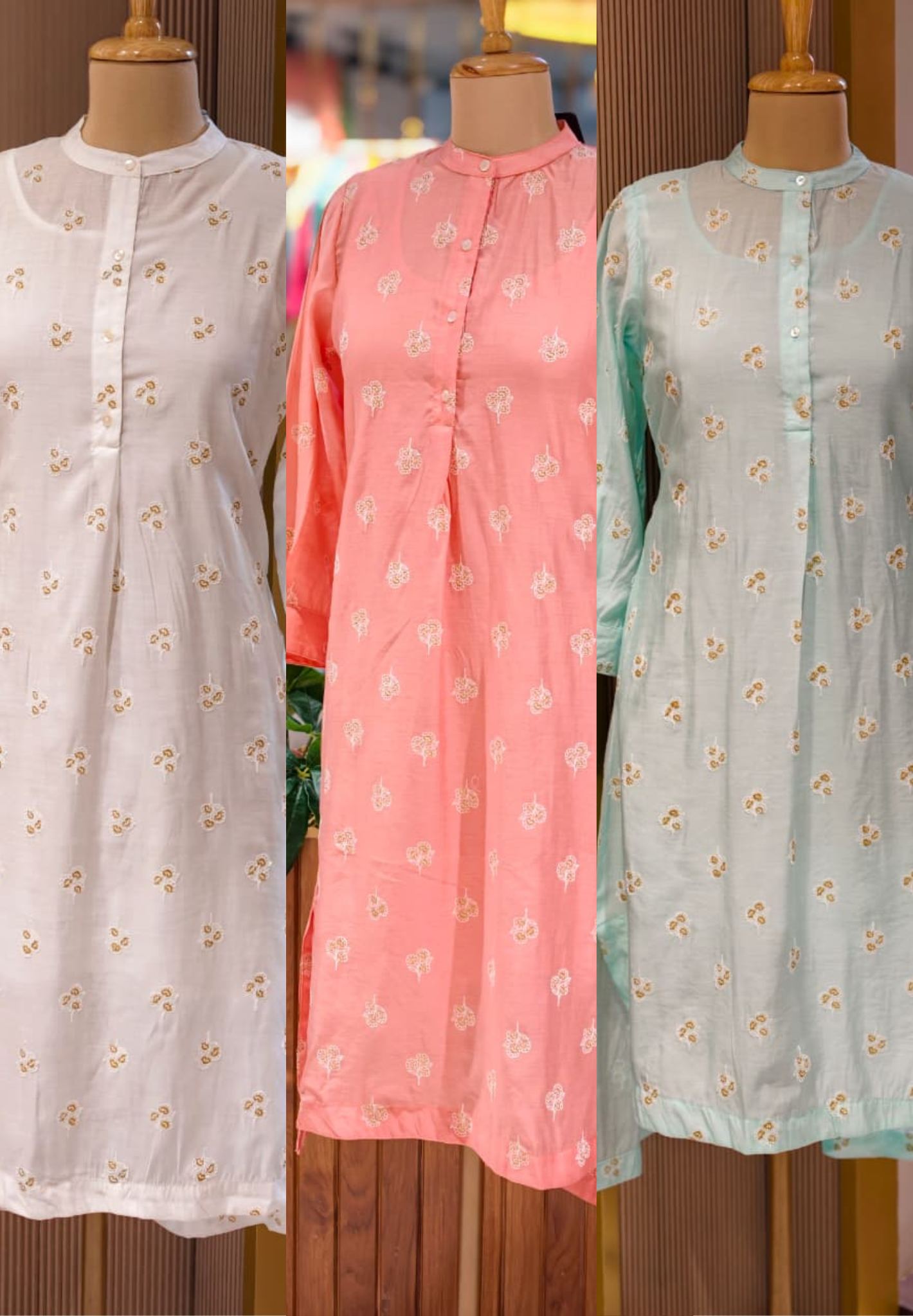 Elegant Surat Mul Chanderi Hi-Low Kurti with Inner And Delicate Buti Print 13983 RB03