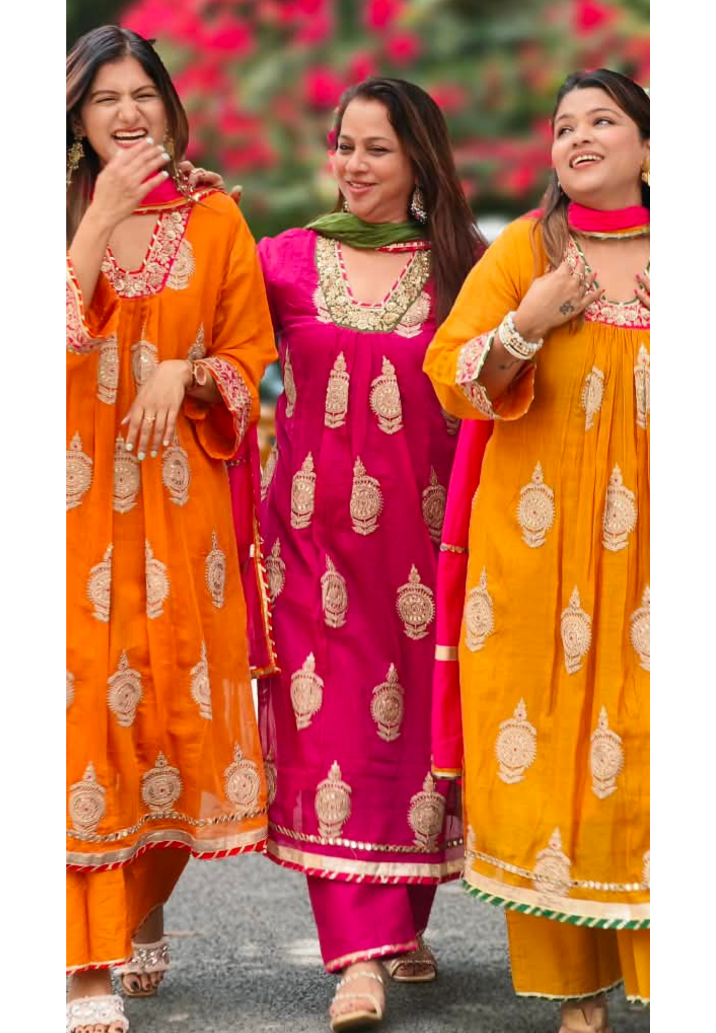 Heavy Zardosi Embroidered Real Mirror Work Over Daman & Sleeve A-Line Full Suit Set With Dupatta- 16072