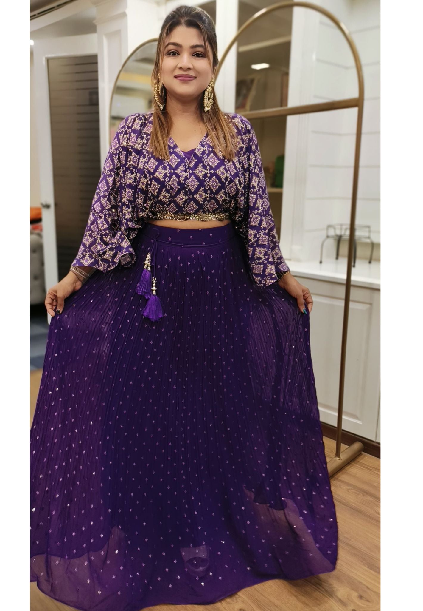 How to wear banarasi saree in lehenga style - Baggout