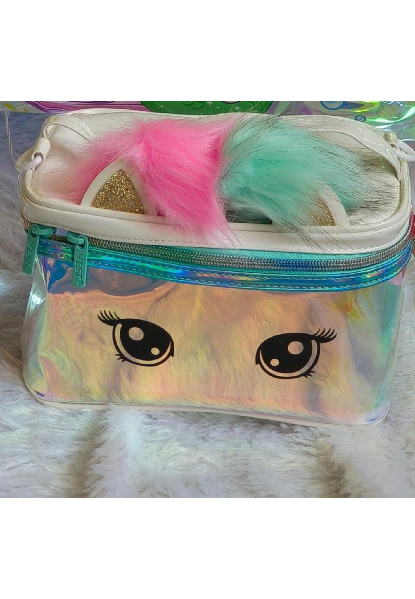 Trendy Unicorn Transparent Vanity Bag