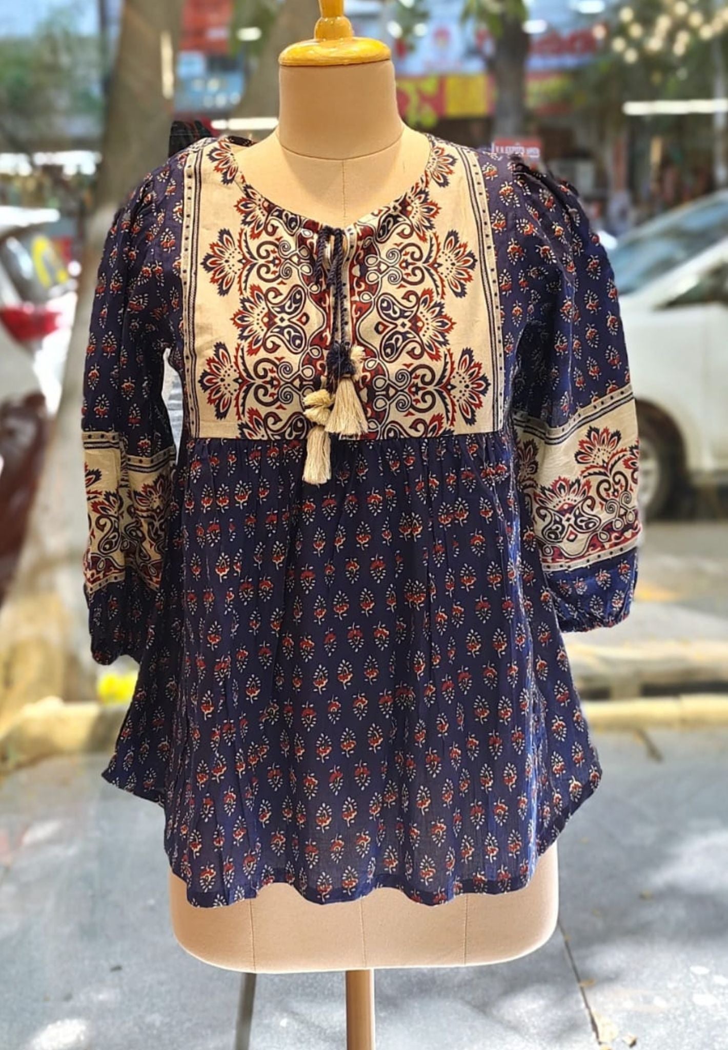 Beautiful Cotton  Printed Short Kurta-08053