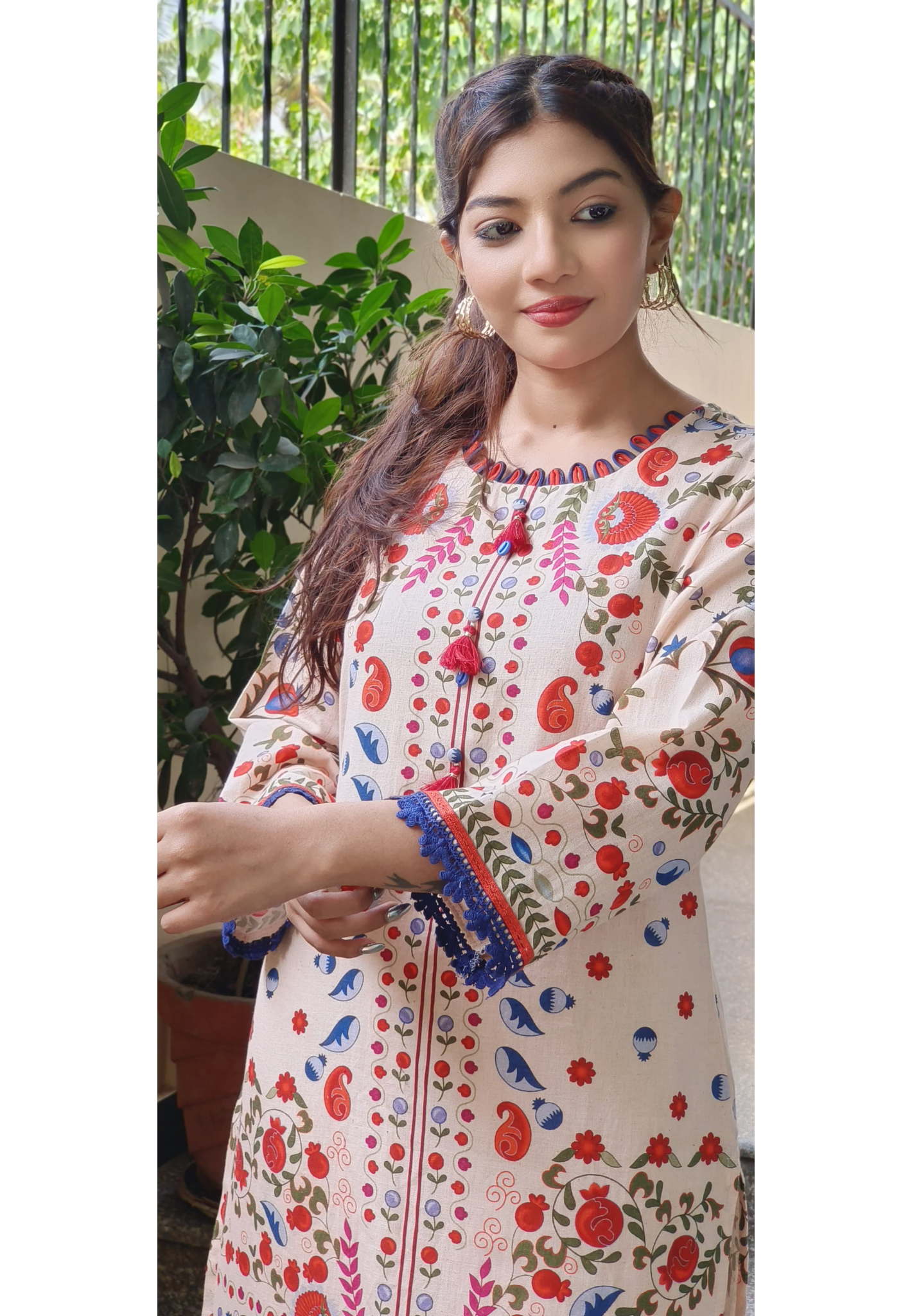 Flex Cotton Casual Wear Kurta Pant Set- 09562