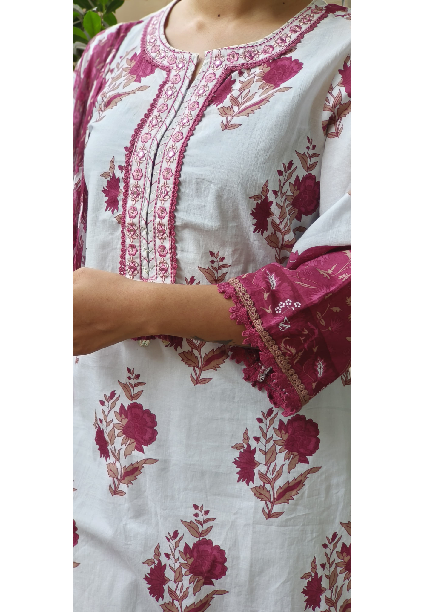 Floral Kurta Pant Full Set- 09572