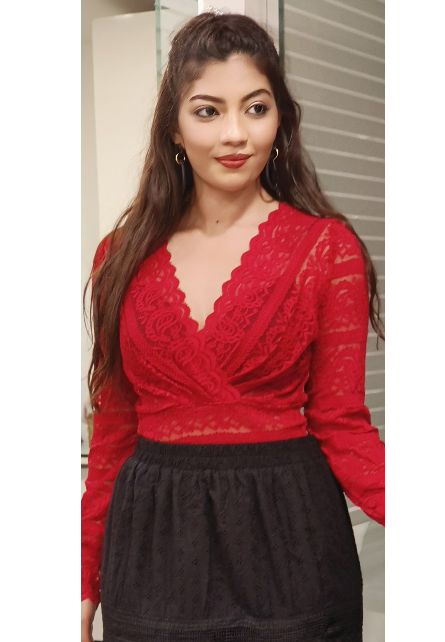Netted Stylish Stretchable Top