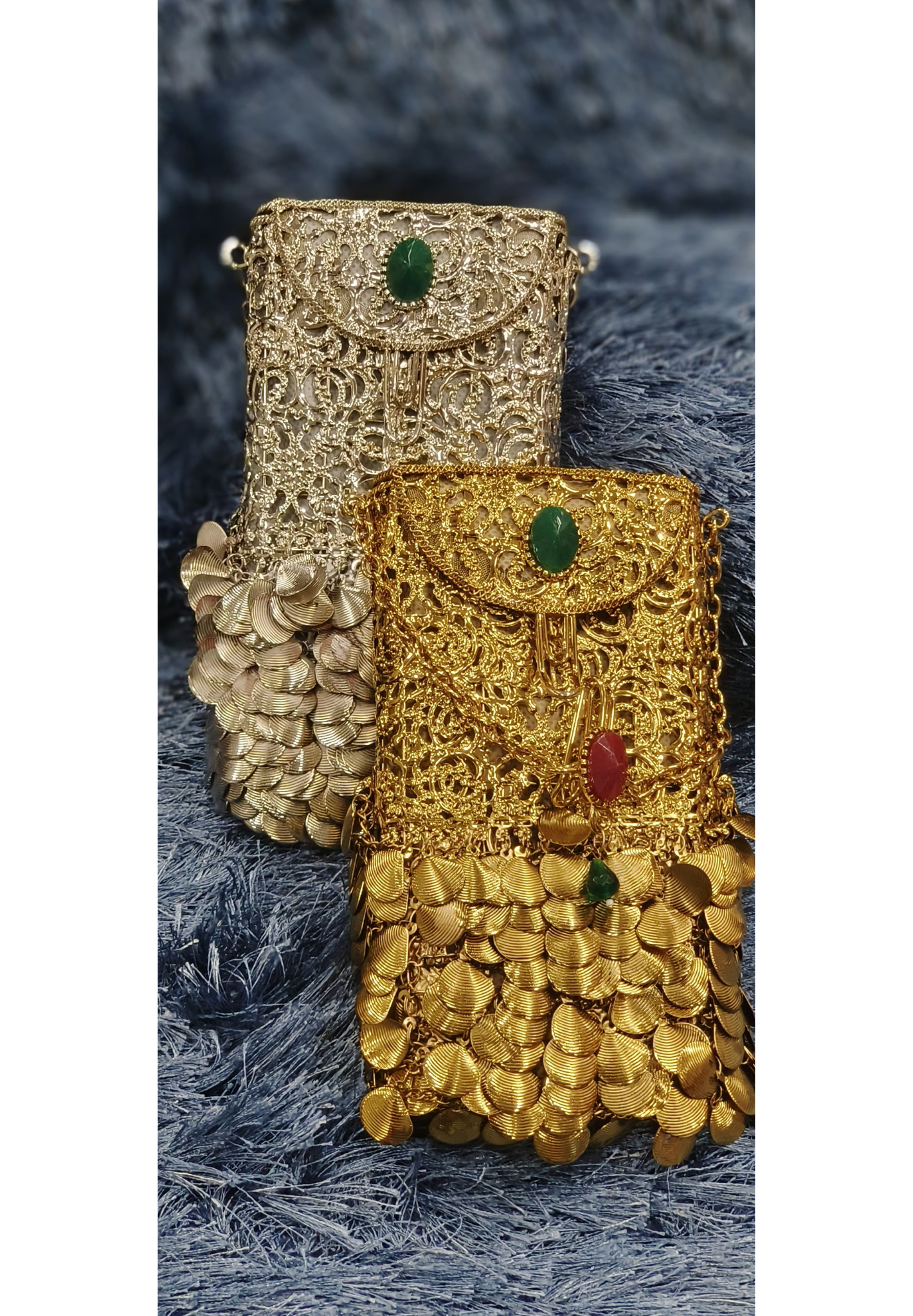 Maharani Gold Coin Mobile Sling & Showpiece 2 In One