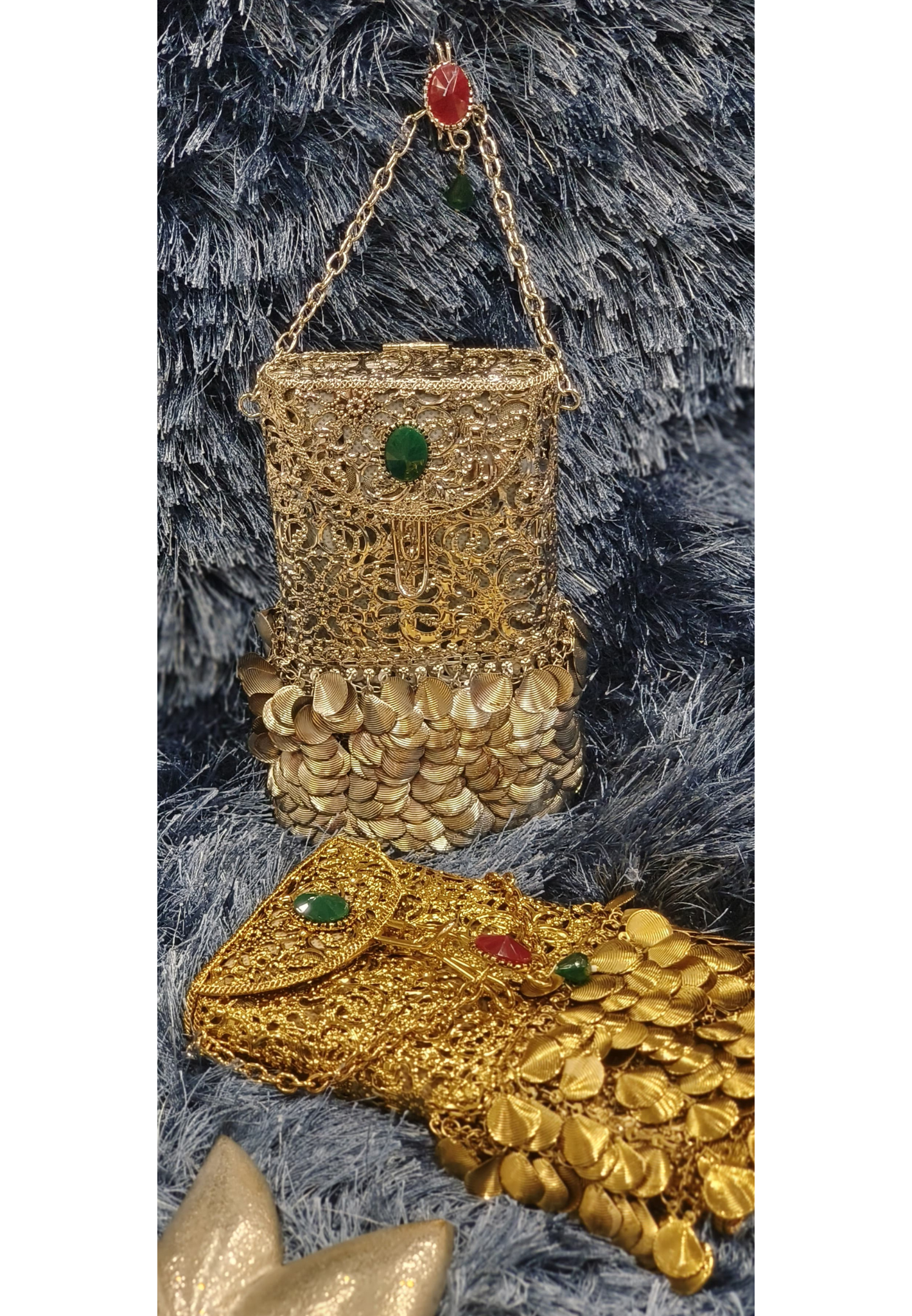 Maharani Gold Coin Mobile Sling & Showpiece 2 In One