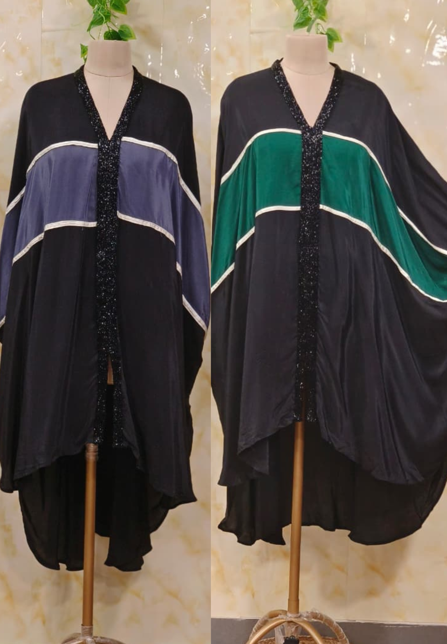 Oversize Midnight Glam Designer Indo-Western Kaftan Only- 11287, 11288