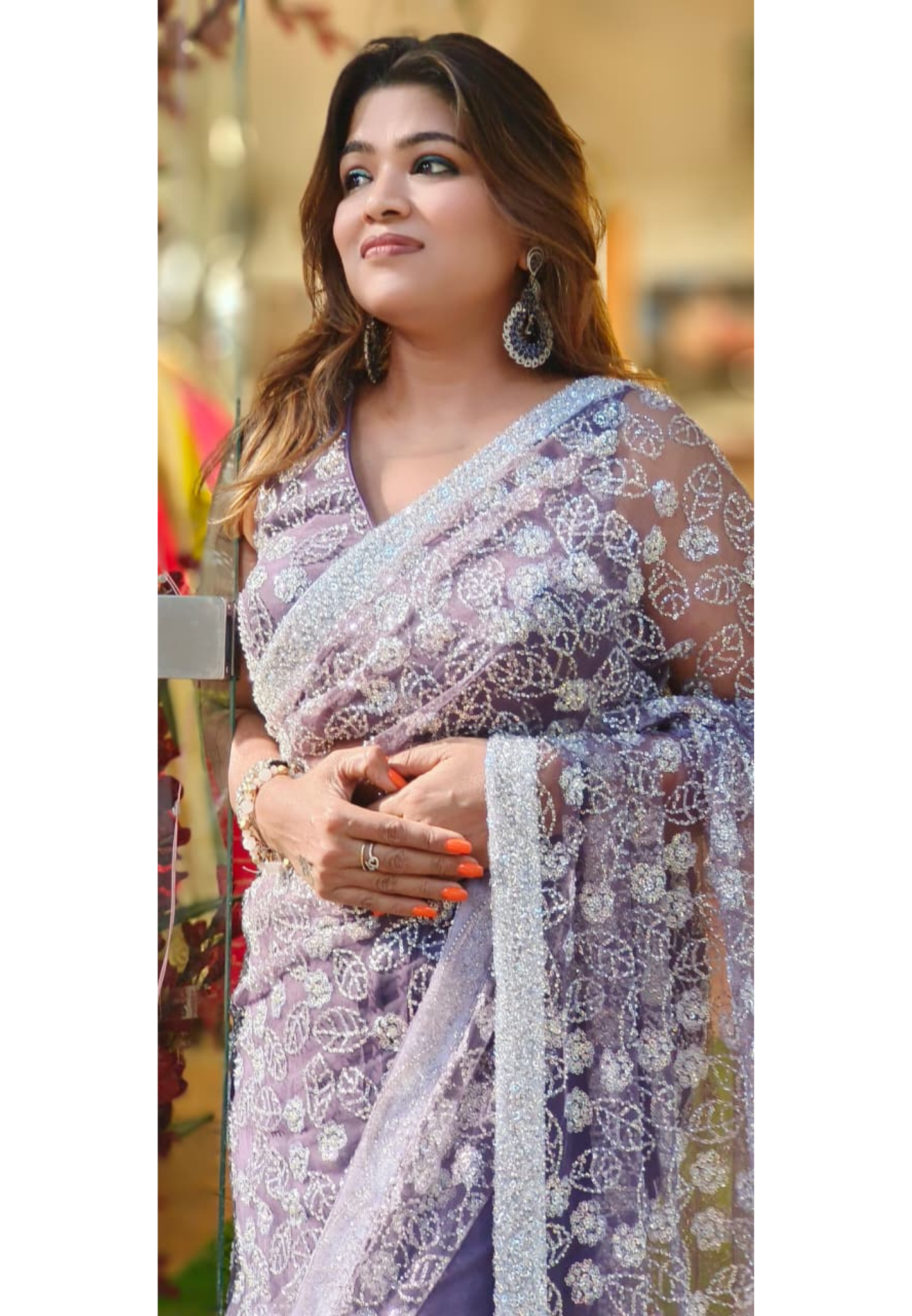 Celestial Sparkle Shine With Ready To Wear Designer Saree With Blouse