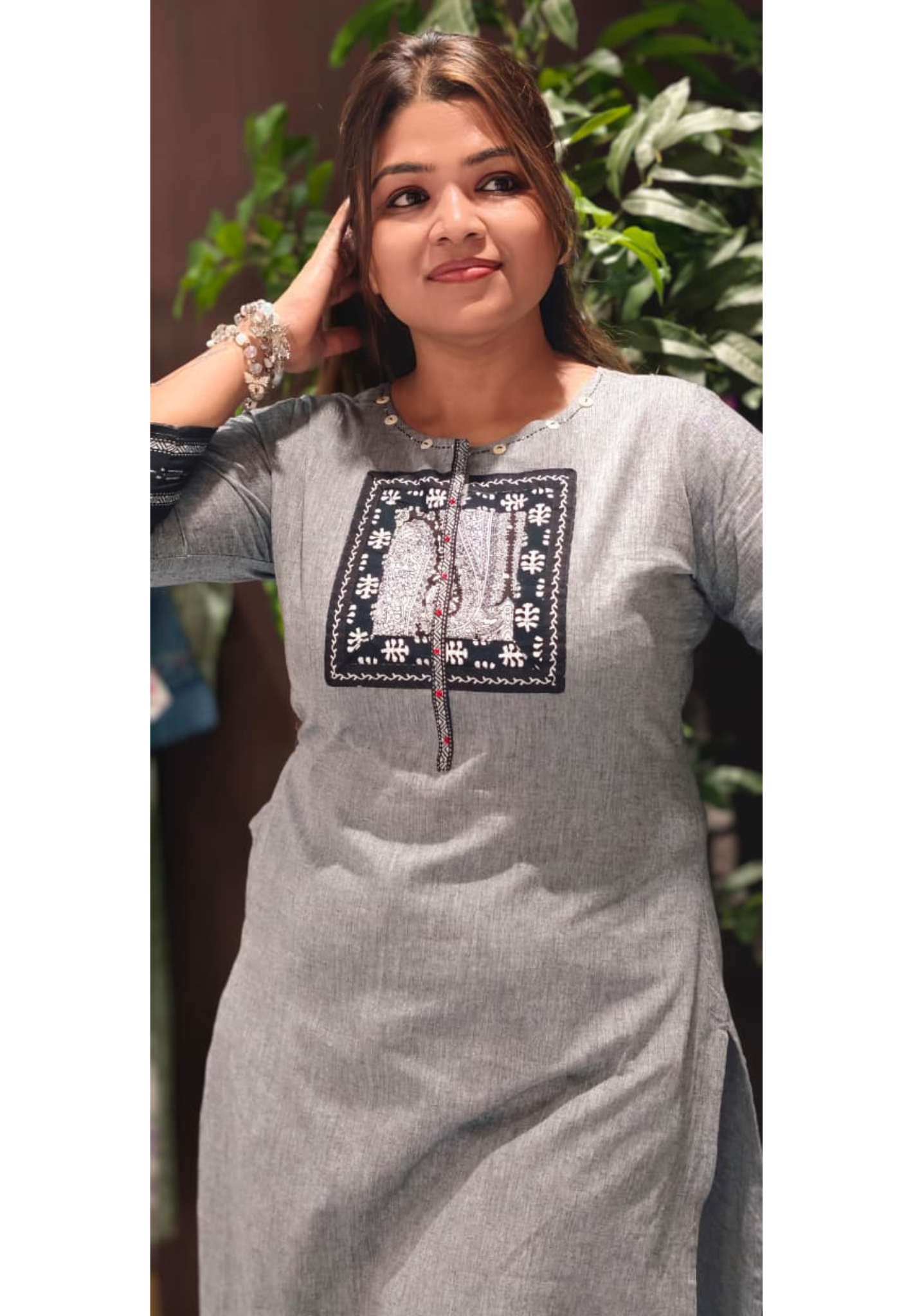 Handloom Cotton Smart Shade Daily Wear Kurti Only-14350 RB240