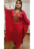 Stylish embroidered  kaftan with inner and Baloon pants DRYWASH Dispatching after 20 days -04169