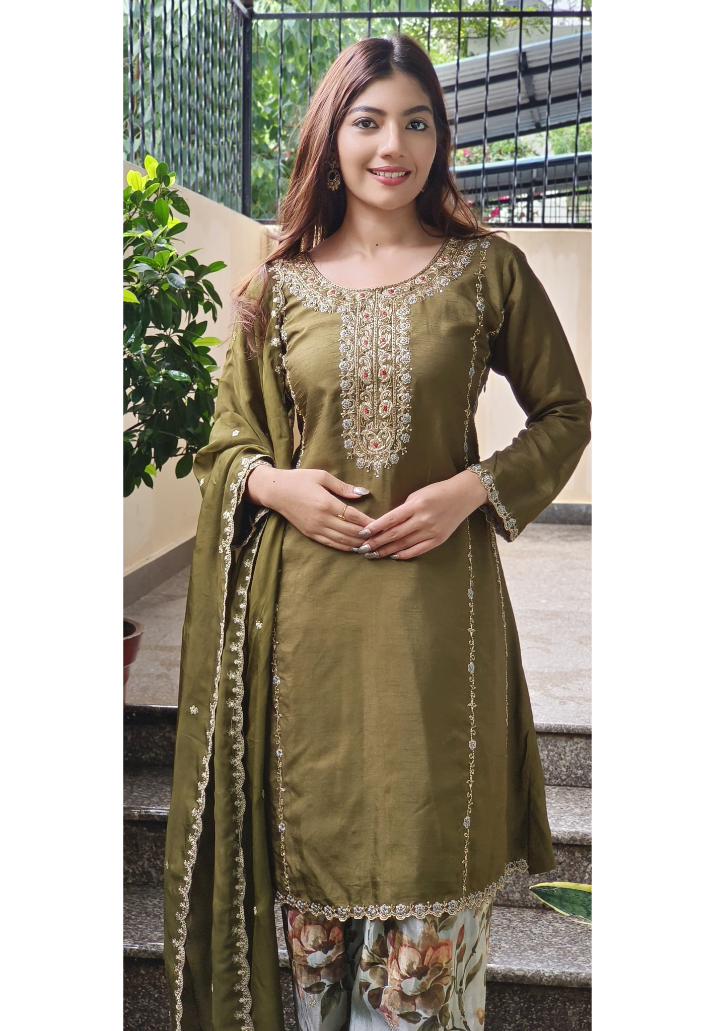 Full Suit Silk Fabric Farsi bottom