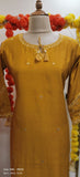 Round neck with dori and embroidery muslin only kurta Lean fit{KURTA-AC-02832}