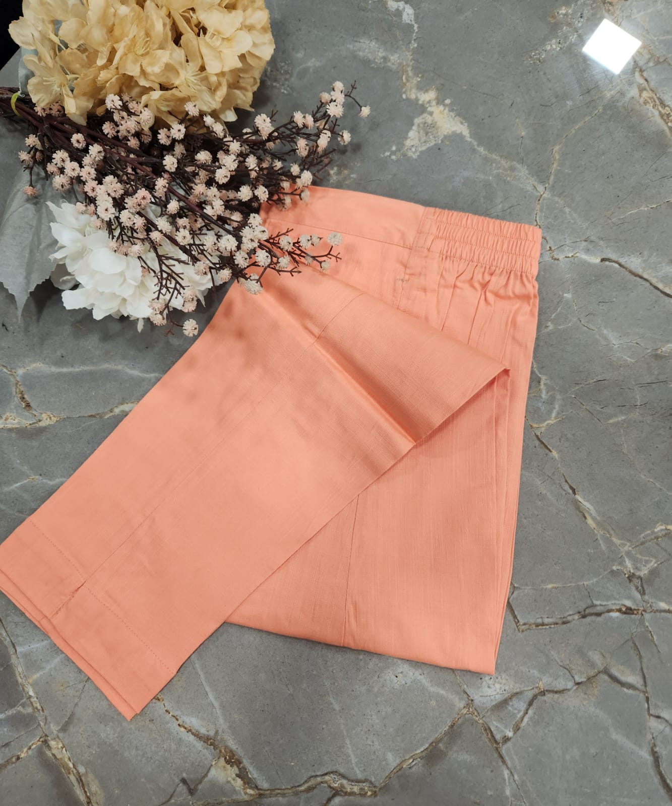 Cotton Stretchable Pants with Pockets 01250