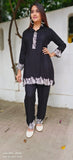 Thread embroidery kurta with embroidered pant  {COORDSET-JC-02181}