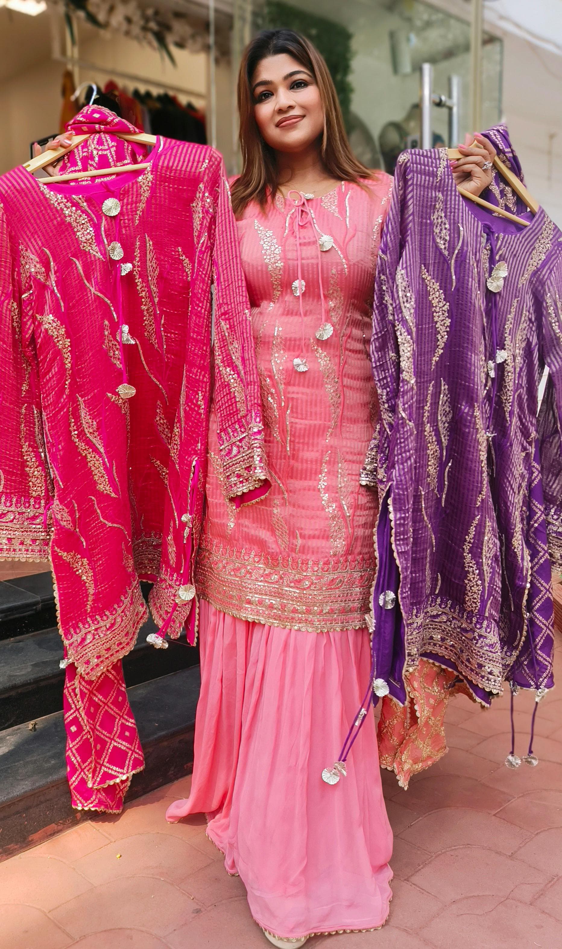 Green punjabi frock suit | Fashion sketches dresses, Boutique dress designs,  Punjabi suits designer boutique