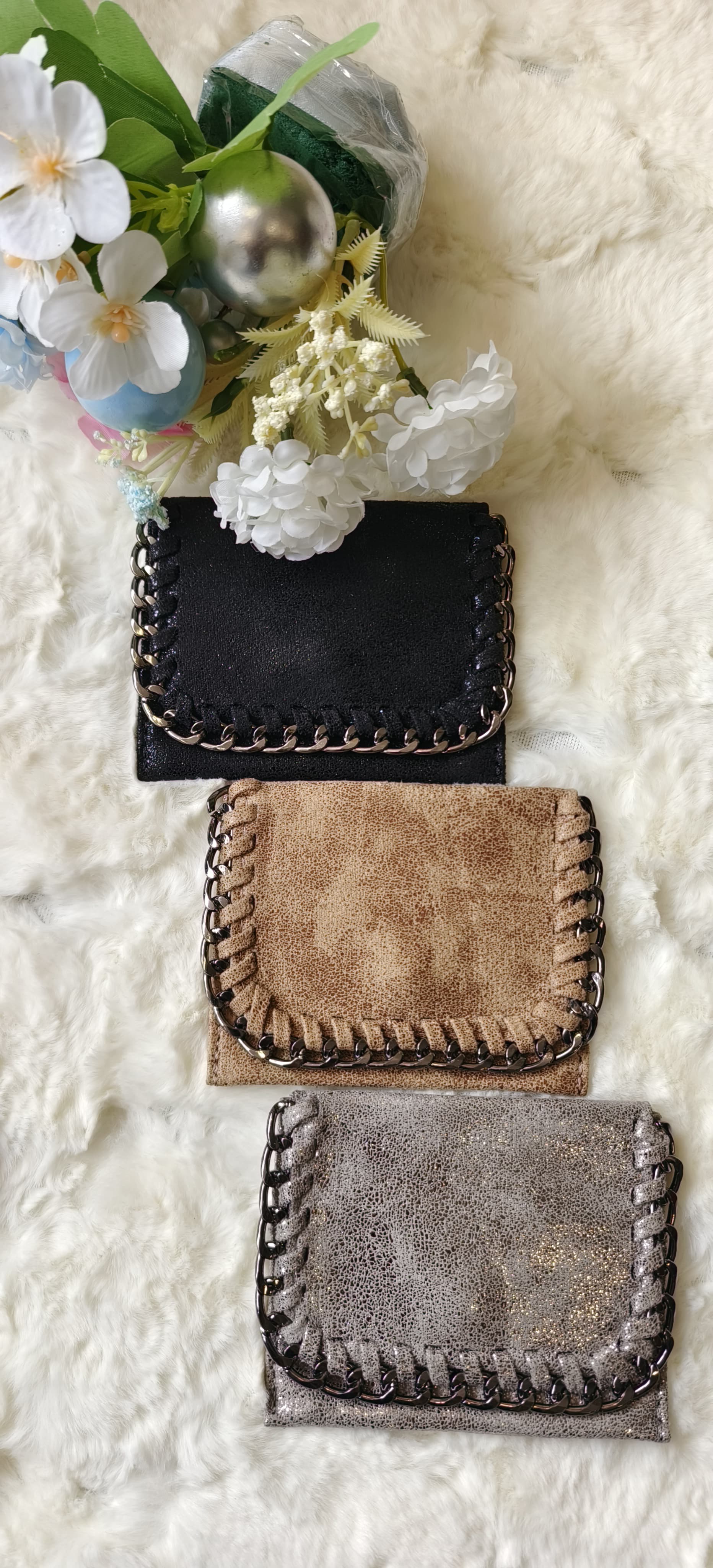 Shining Suede Leather women Wallet -