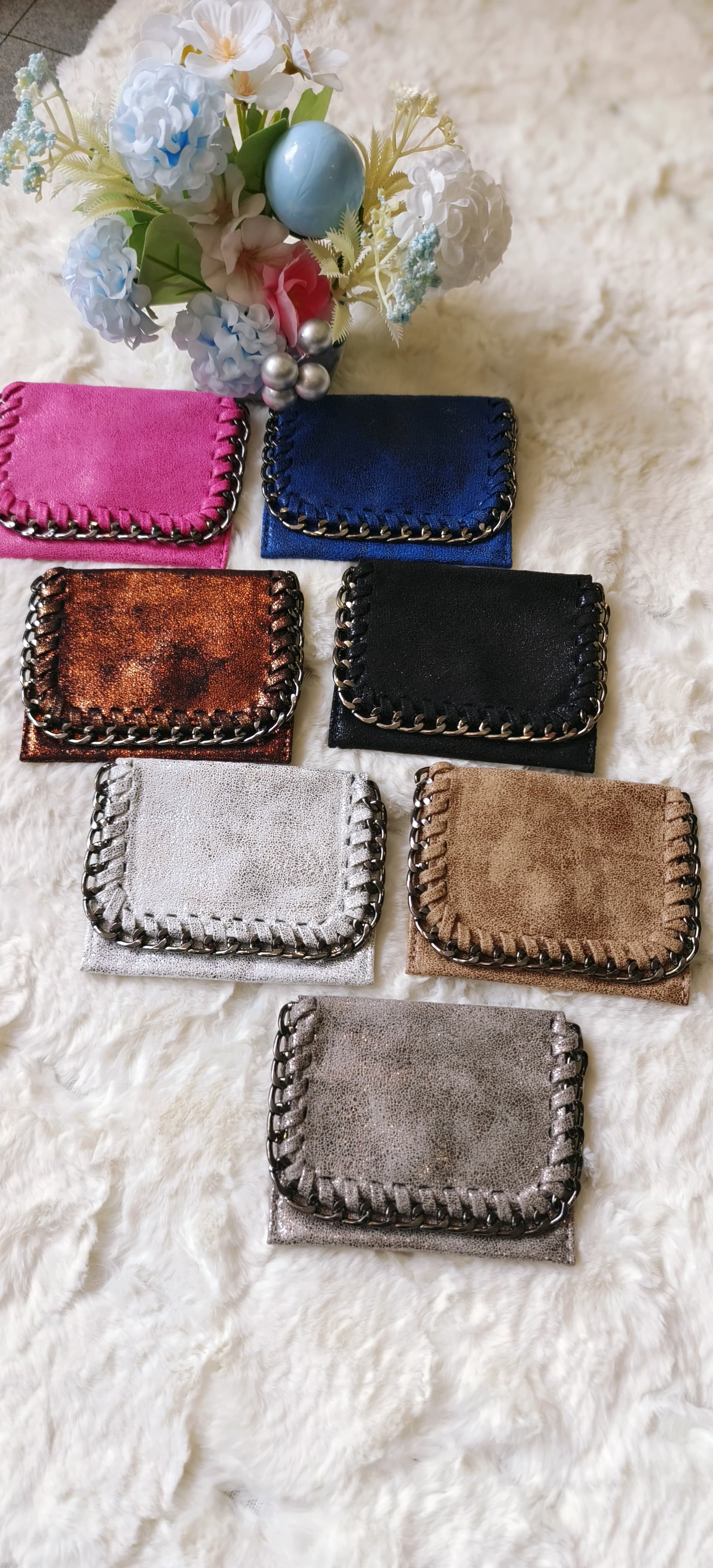 Shining Suede Leather women Wallet -