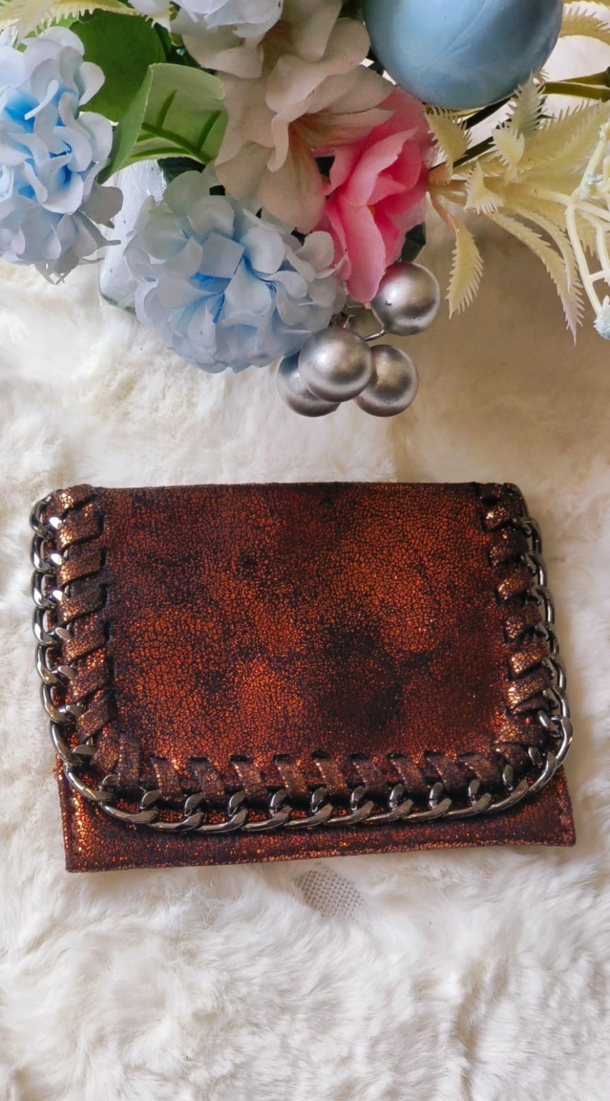 Shining Suede Leather women Wallet -