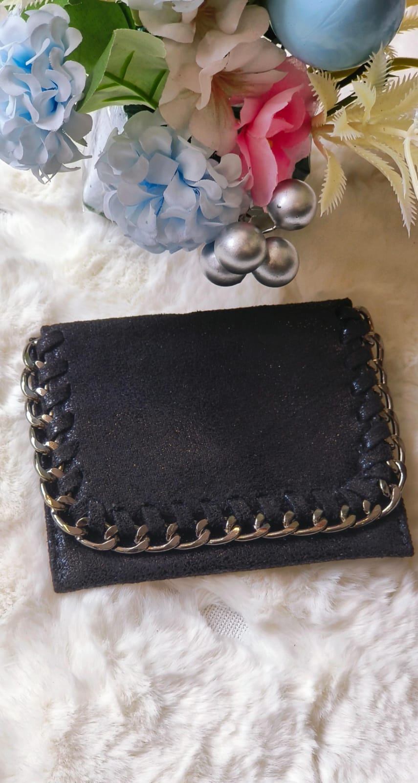 Shining Suede Leather women Wallet -